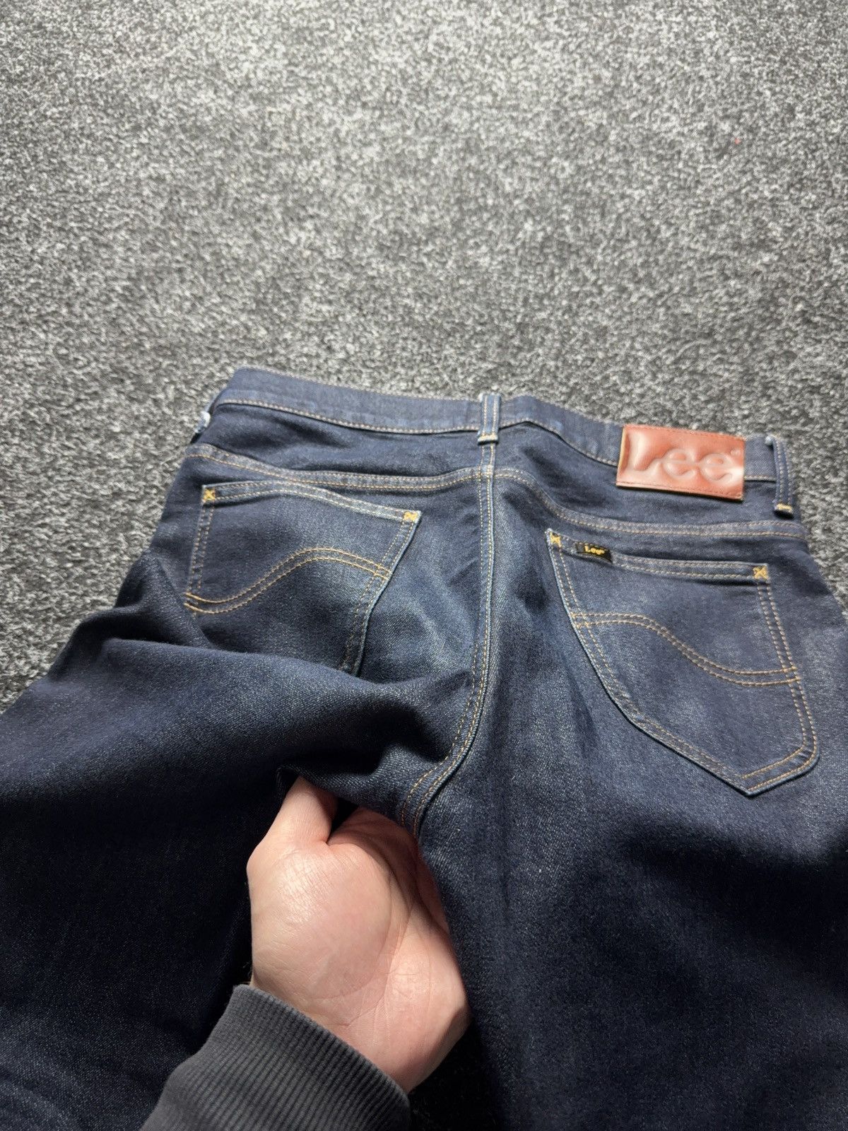 Lee 00s Y2K Western Lee Rider Skinny Fit Jeans Dark Wash Size US 30 / EU 46 - 16 Thumbnail
