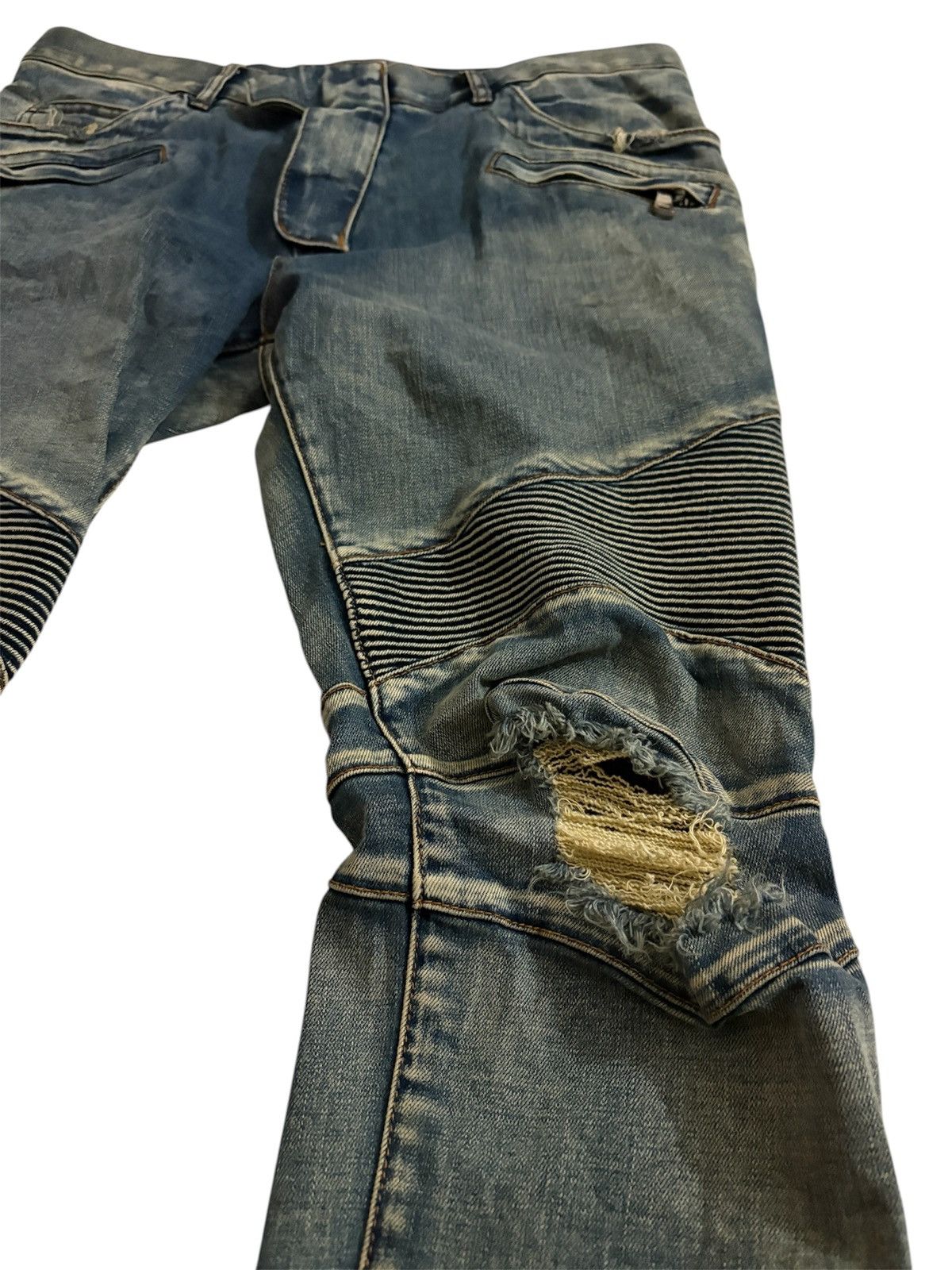 Balmain Balmain distressed biker jeans Size US 34 / EU 50 - 5 Thumbnail