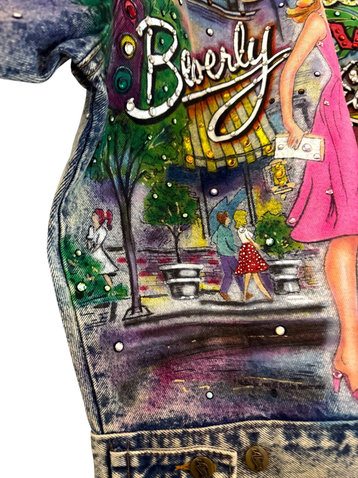 Designer 1987 Tony Alamo Barbie Shopping Beverly Hills Denim Jacket M Size M / US 6-8 / IT 42-44 - 8 Thumbnail