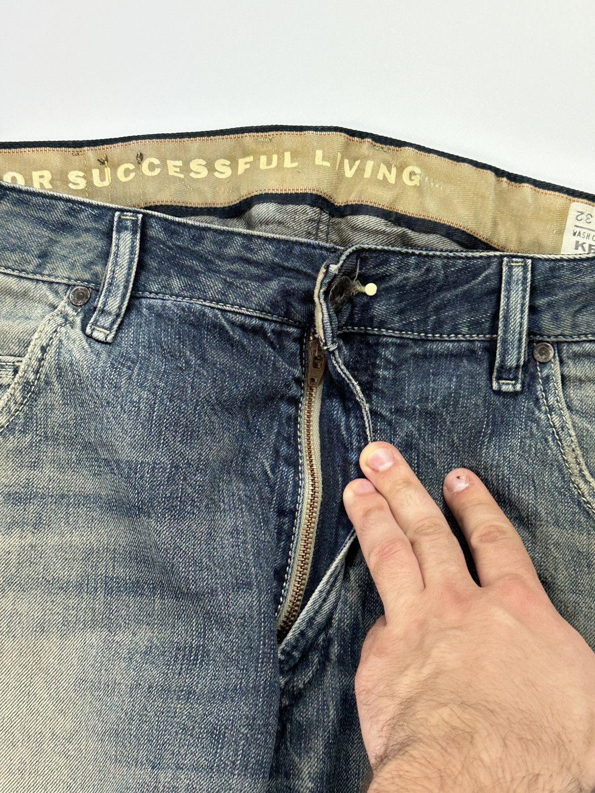 Diesel Diesel&CO Dry Faded Jeans Denim Men's Vintage Size US 33 - 9 Thumbnail
