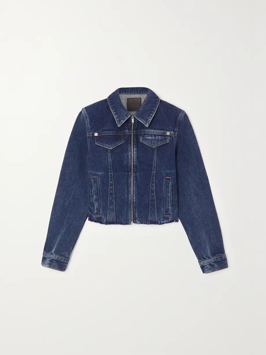 image of Givenchy O1Srvl11E0224 Denim Jackets In Blue, Women's (Size XS)