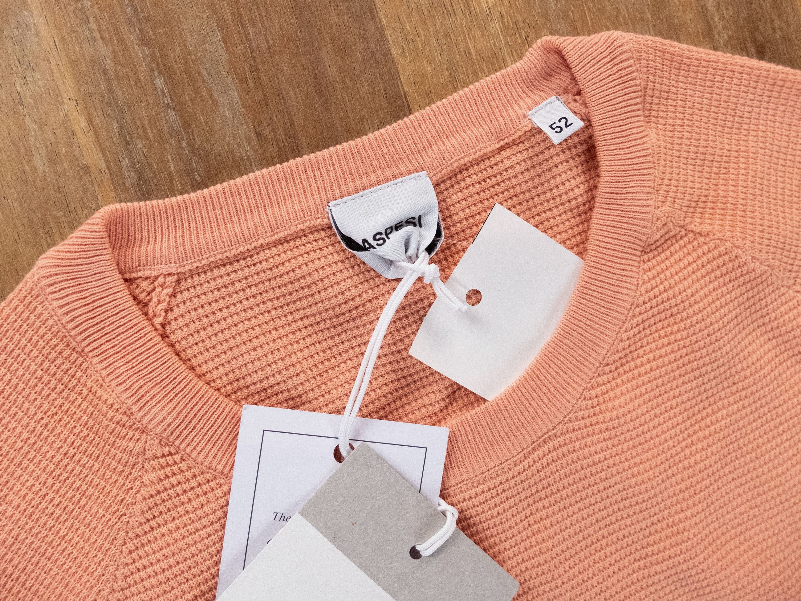 Aspesi ASPESI salmon pink knit cotton t-shirt Size XL / 52 IT q Size US XL / EU 56 / 4 - 2 Thumbnail