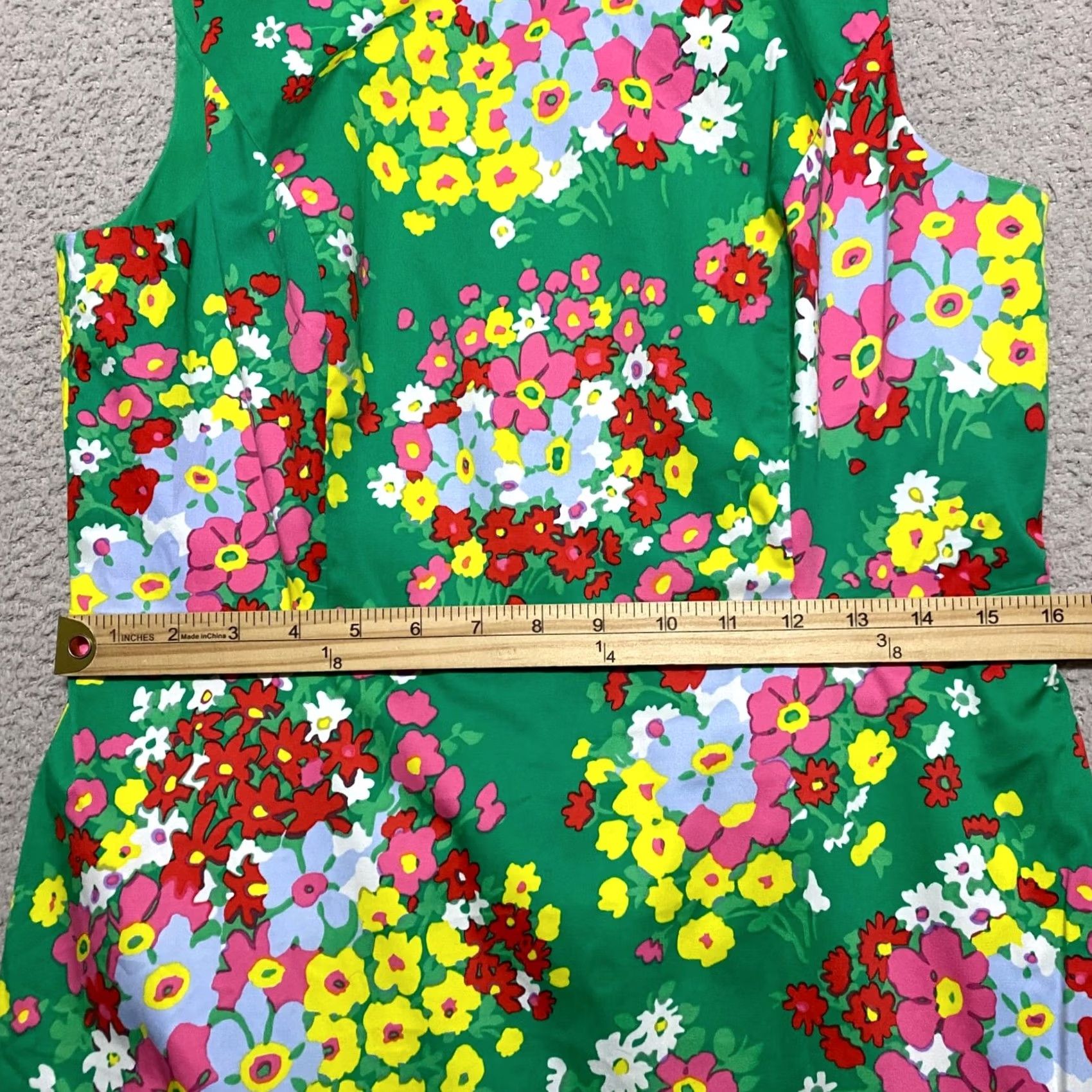 Talbots Talbots Dress Multicolor Floral Sleeveless Sheath Round Neck Lined 8 Womens KS Size M / US 6-8 / IT 42-44 - 6 Thumbnail