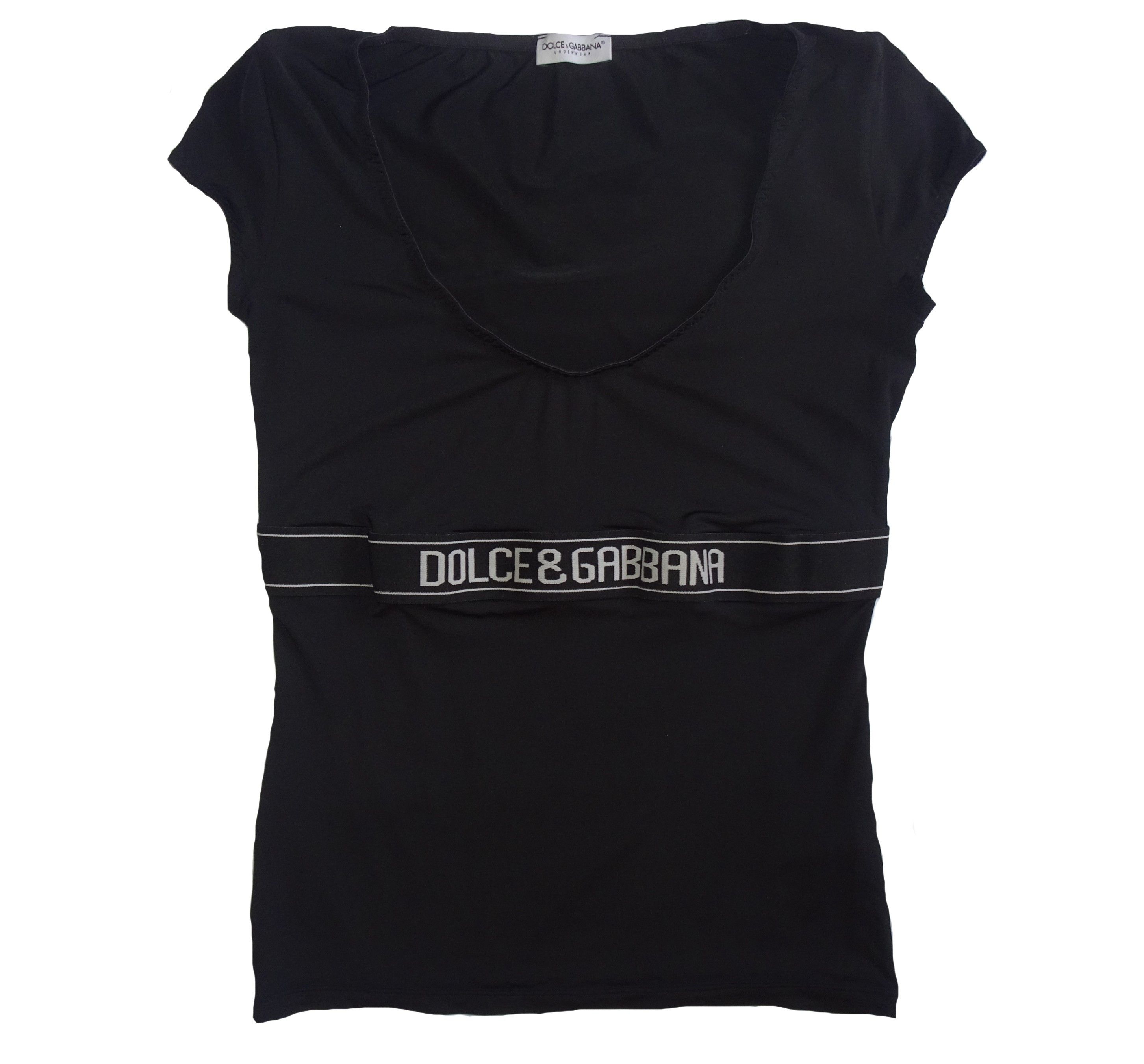 Dolce & Gabbana DOLCE AND GABBANA LOGO BAND T-SHIRT Size S / US 4 / IT 40 - 1 Thumbnail
