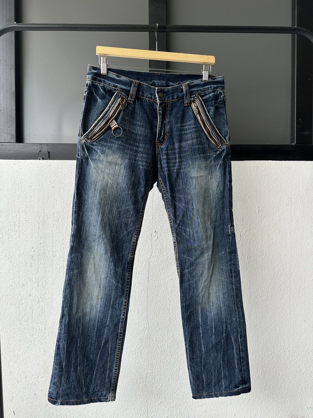 PPFM 2007 PPFM distressed hybrid denim archive Size US 33 - 12 Thumbnail