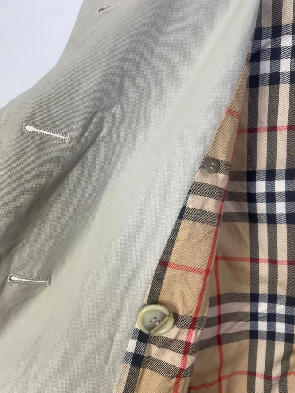 Burberry × Designer × Vintage Vintage Burberry Trench Coat Jacket Size M / US 6-8 / IT 42-44 - 5 Thumbnail