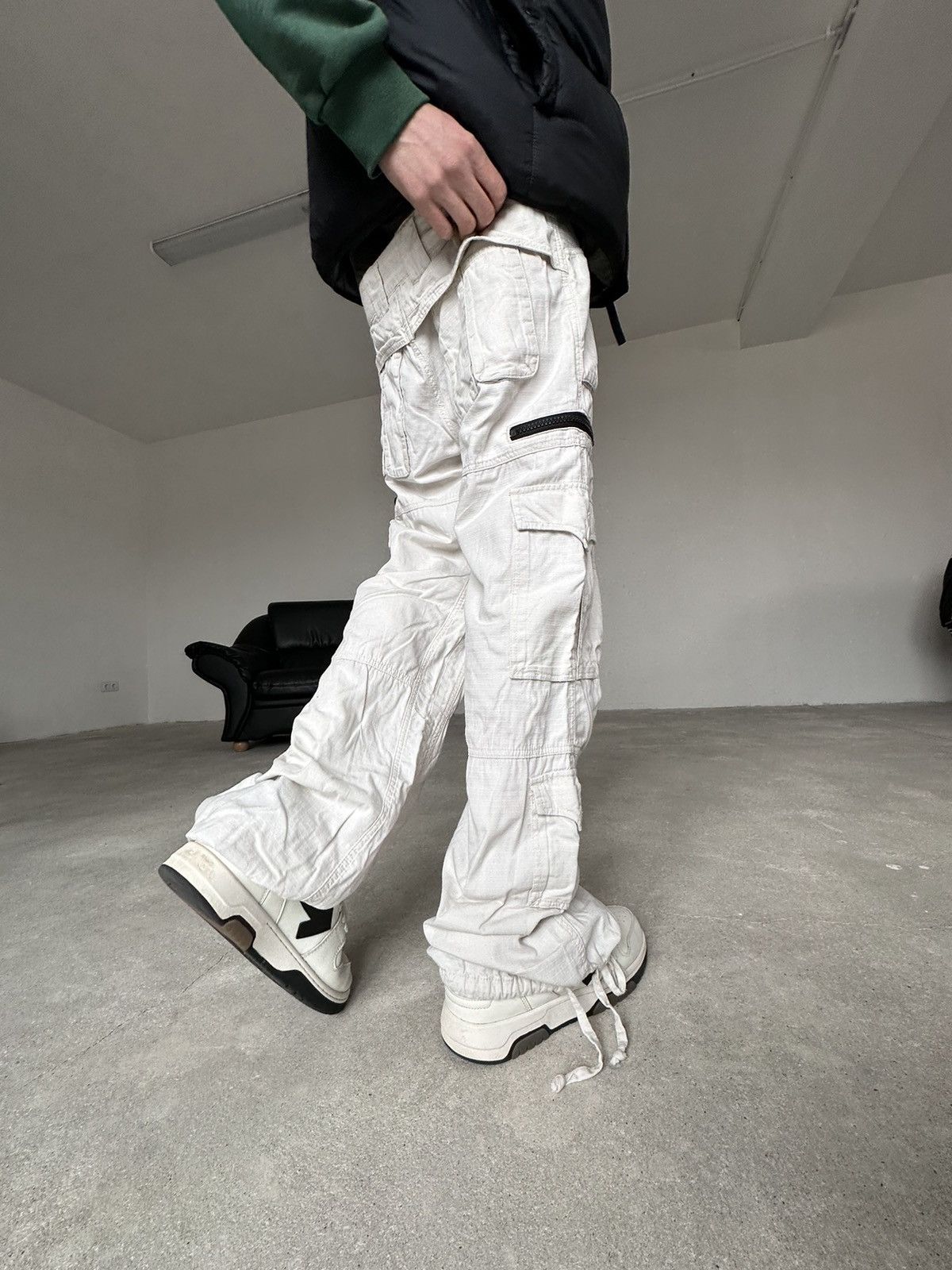 Japanese Brand × Vintage Vintage Fishbone Cargo Pants Size US 32 / EU 48 - 1 Thumbnail