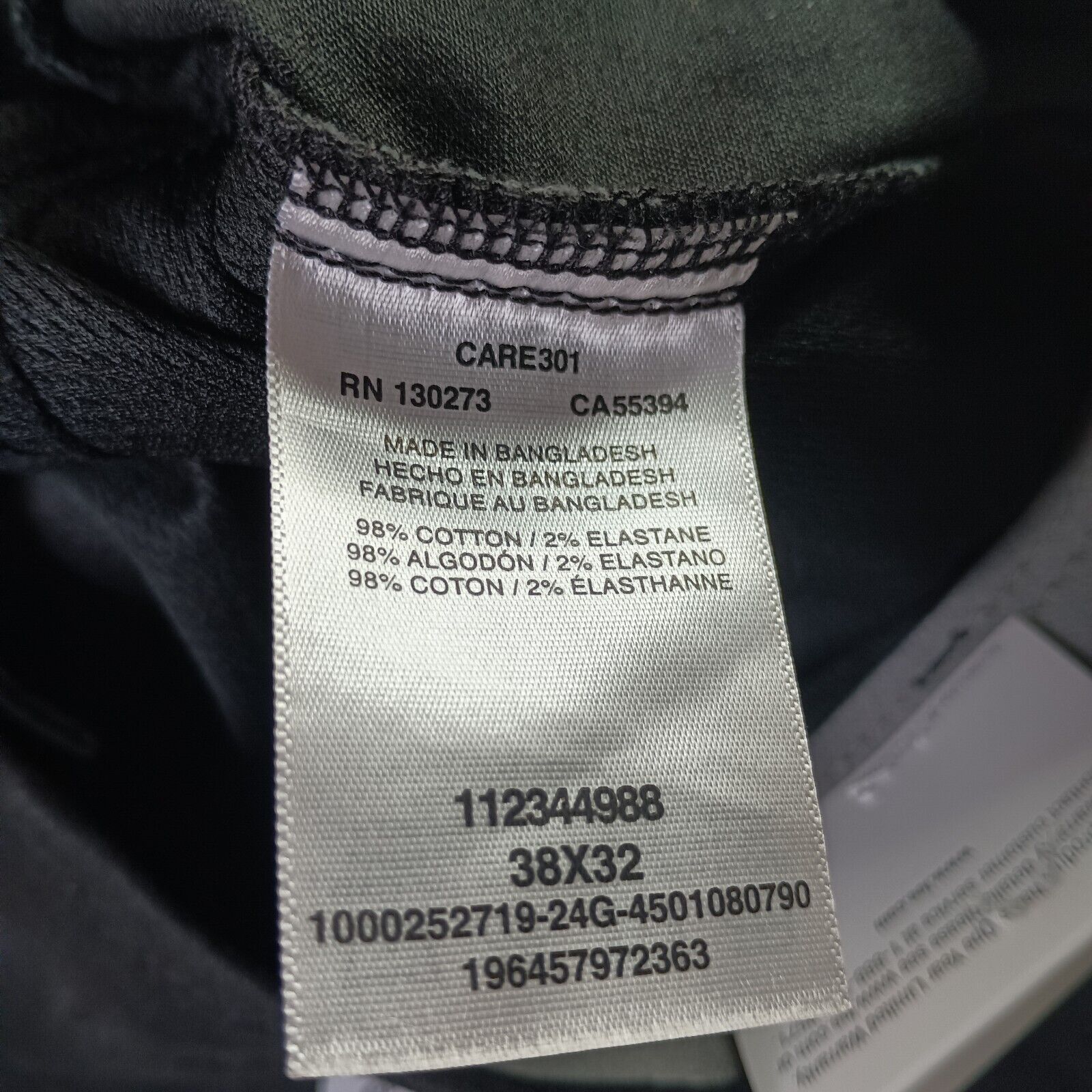 Lee Lee Chino Motion Flex Waistband Pants Men's 38x32 Black Slim Size US 38 / EU 54 - 5 Thumbnail