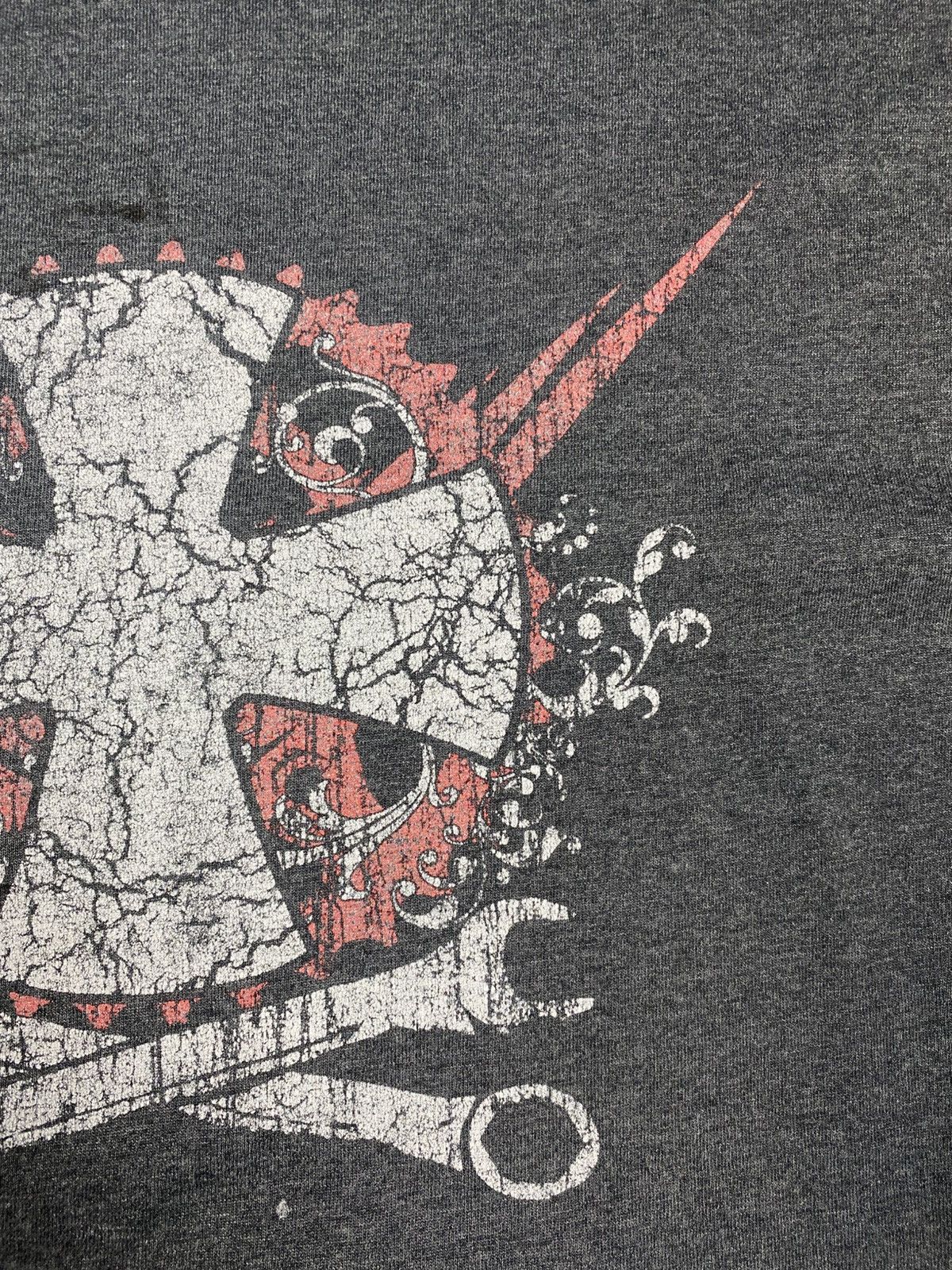 Other Vintage Punk Biker Graphic Ringer Distressed Cross Print Tee Size US XL / EU 56 / 4 - 7 Thumbnail