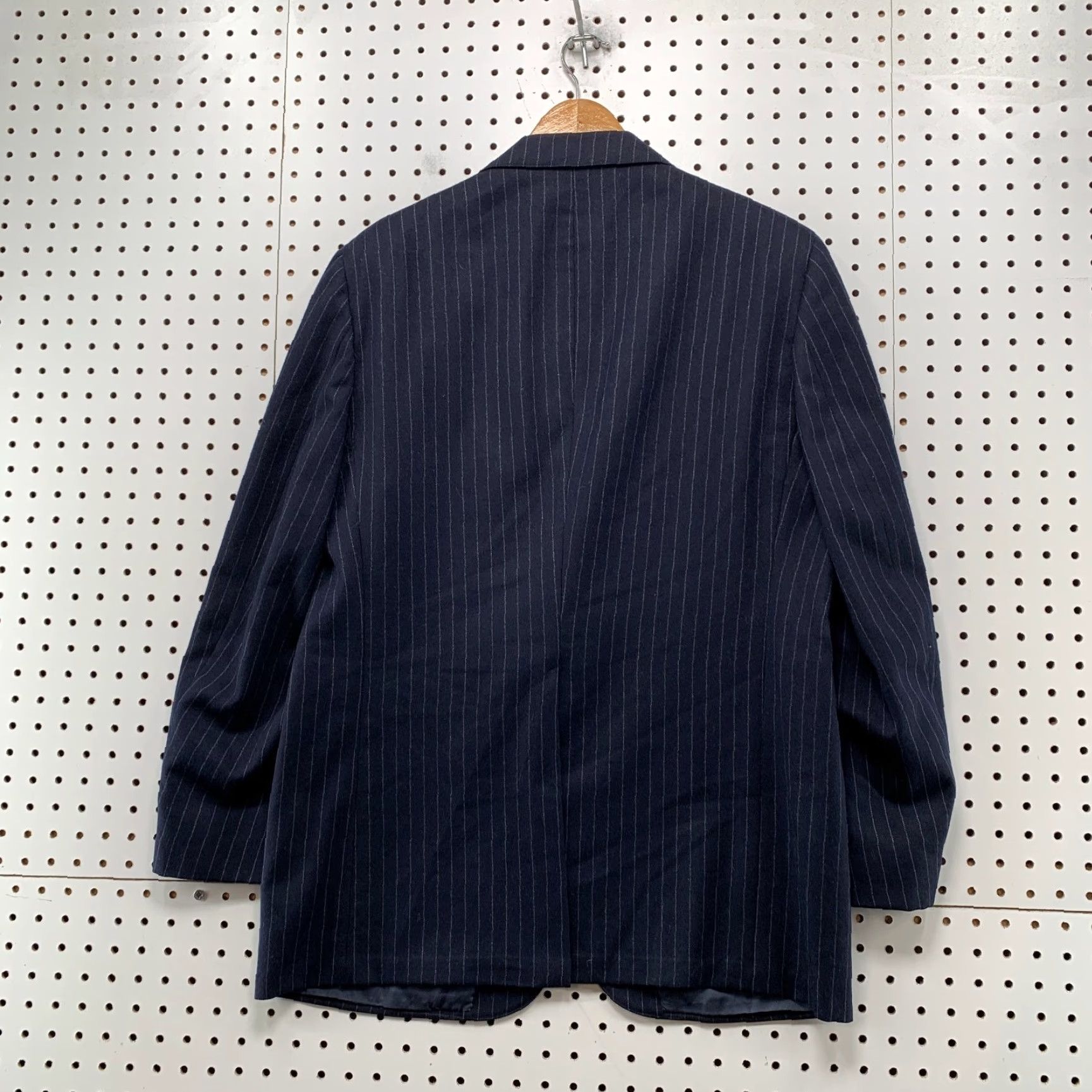 Chalk Line VINTAGE Blazer Mens 60s Wool Chalkline Blue Notch Two-Button USA 40 Two-Button Blazer Mens Blue Wool Notch Two-Button 60s Vintage USA Size 40R - 2 Thumbnail
