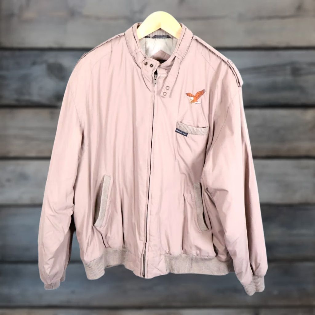 Members Only VINTAGE Members Only Iconic Bomber Jacket Mens 2XL Tall Gray Insulated Eagle Embroidery Size US XXL / EU 58 / 5 - 1 Thumbnail
