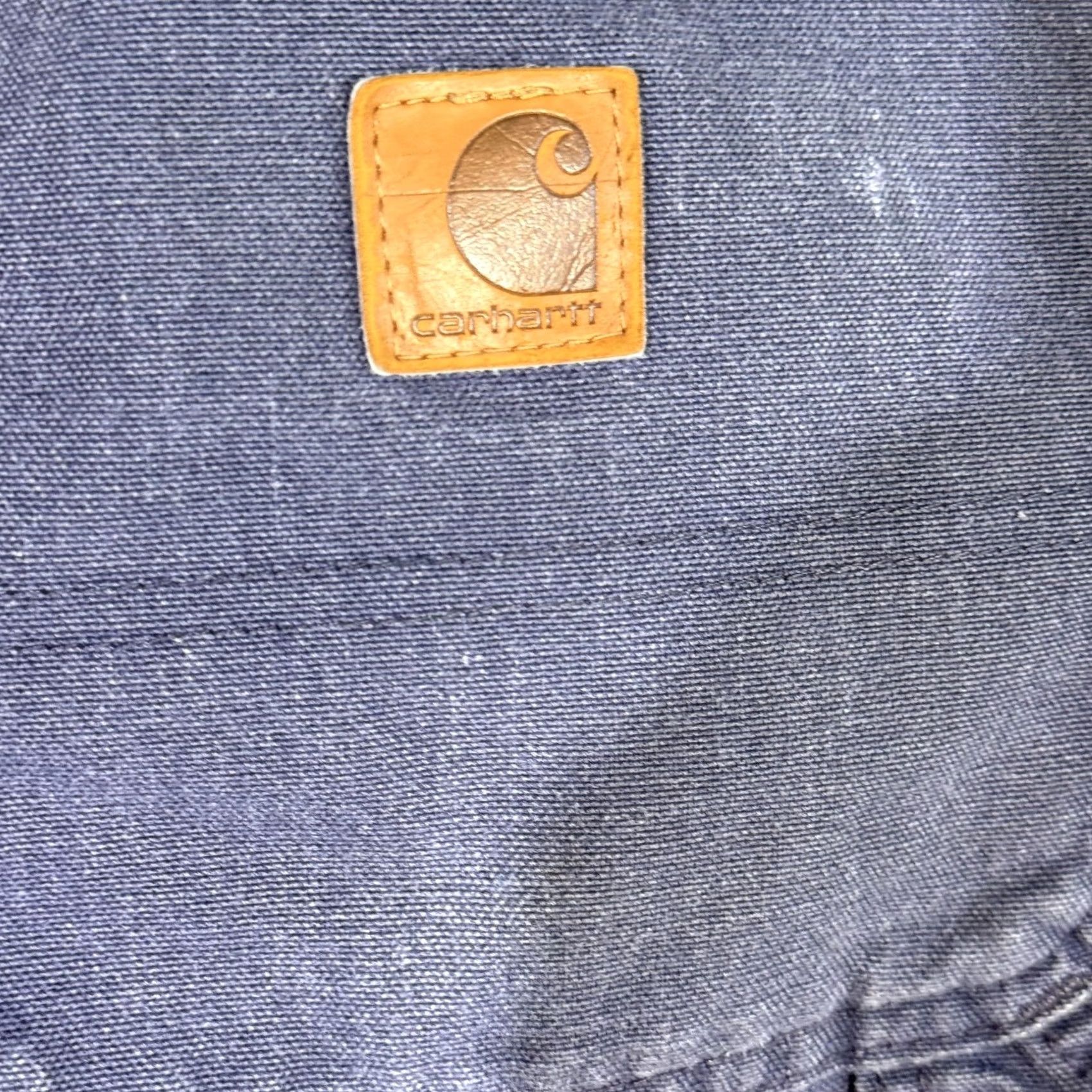Carhartt VINTAGE Carhartt Work Pants Mens 36x30 Blue Dungaree Fit Carpenter Utility 383-20 Zipper Size US 36 / EU 52 - 4 Thumbnail