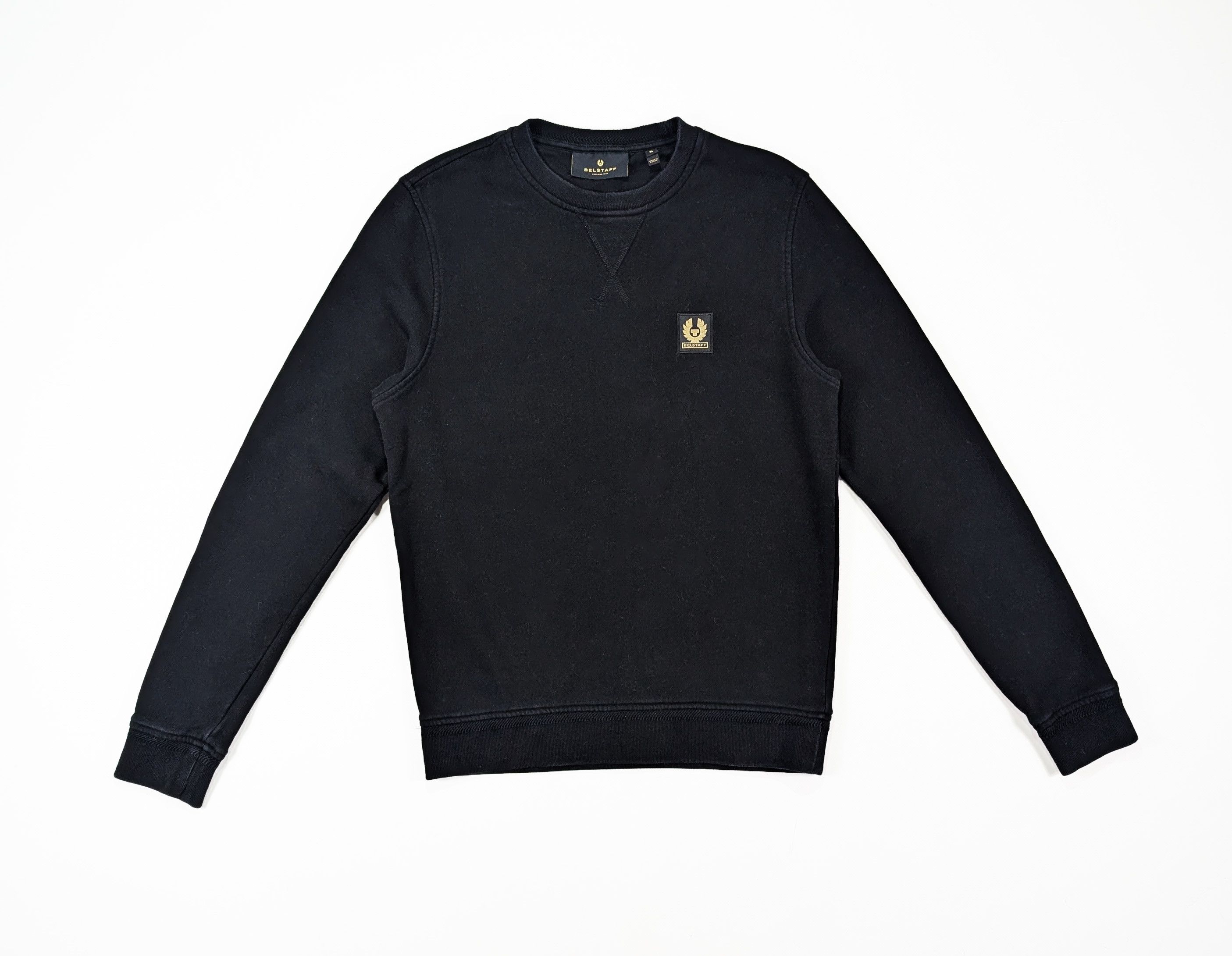 Belstaff Belstaff Black Cotton Crew Neck Sweatshirt Size S Size US S / EU 44-46 / 1 - 1 Thumbnail