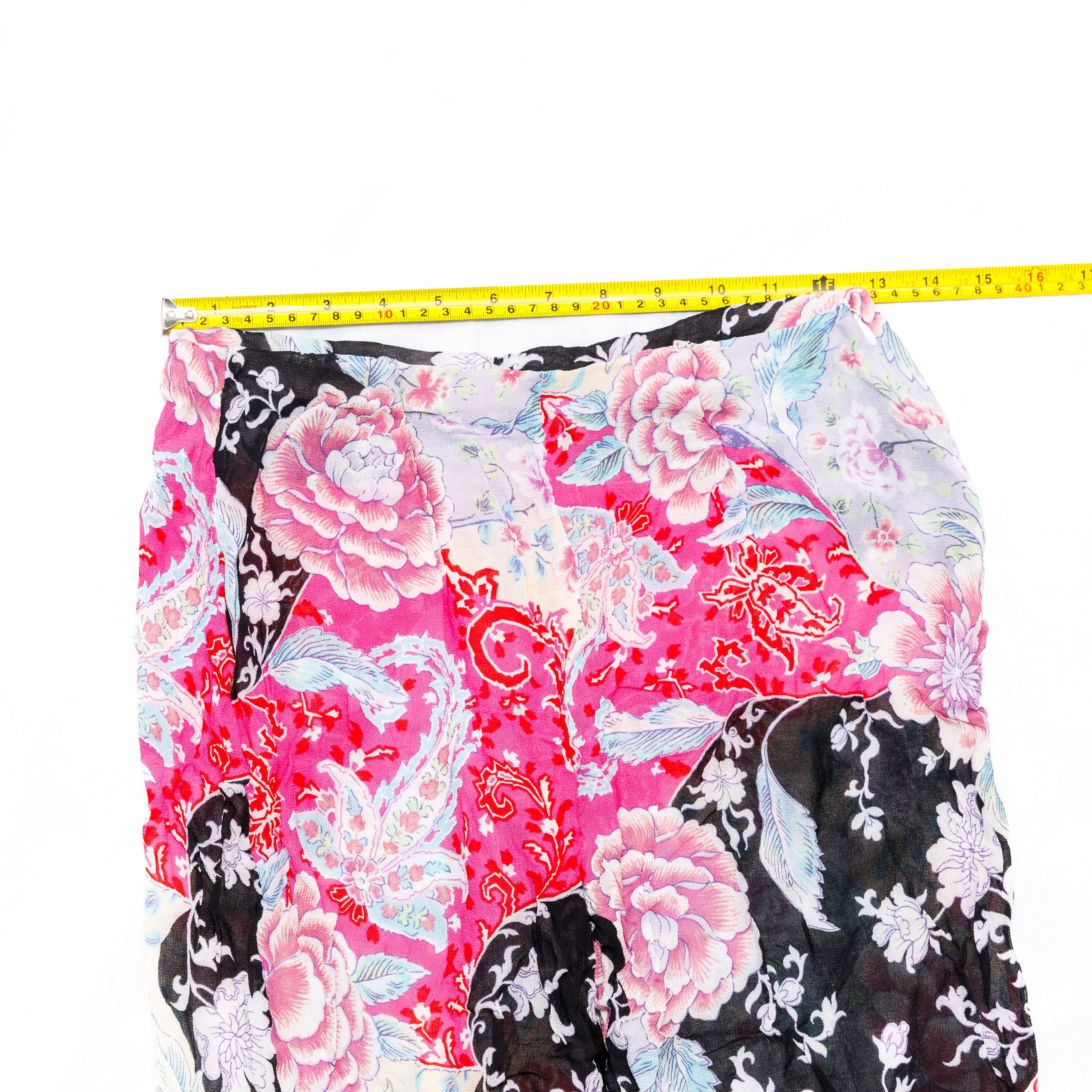Other Andres Sarda Pink Black Beach Pants Floral Size S Size 24" / US 00 / IT 34 - 4 Thumbnail