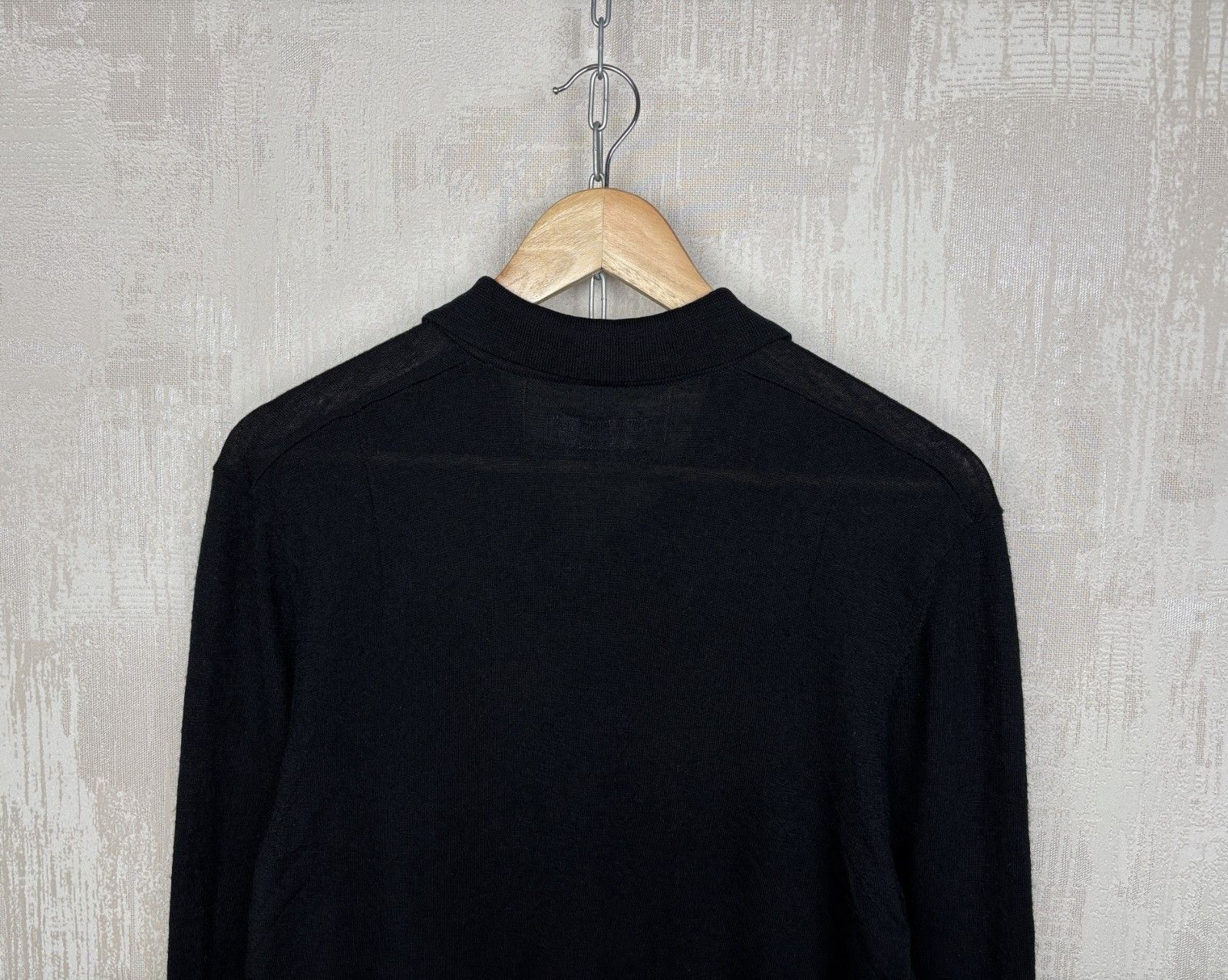 Allsaints AllSaints Mode Merino Wool Long Sleeve Polo Sweater Jumper Size US L / EU 52-54 / 3 - 12 Thumbnail