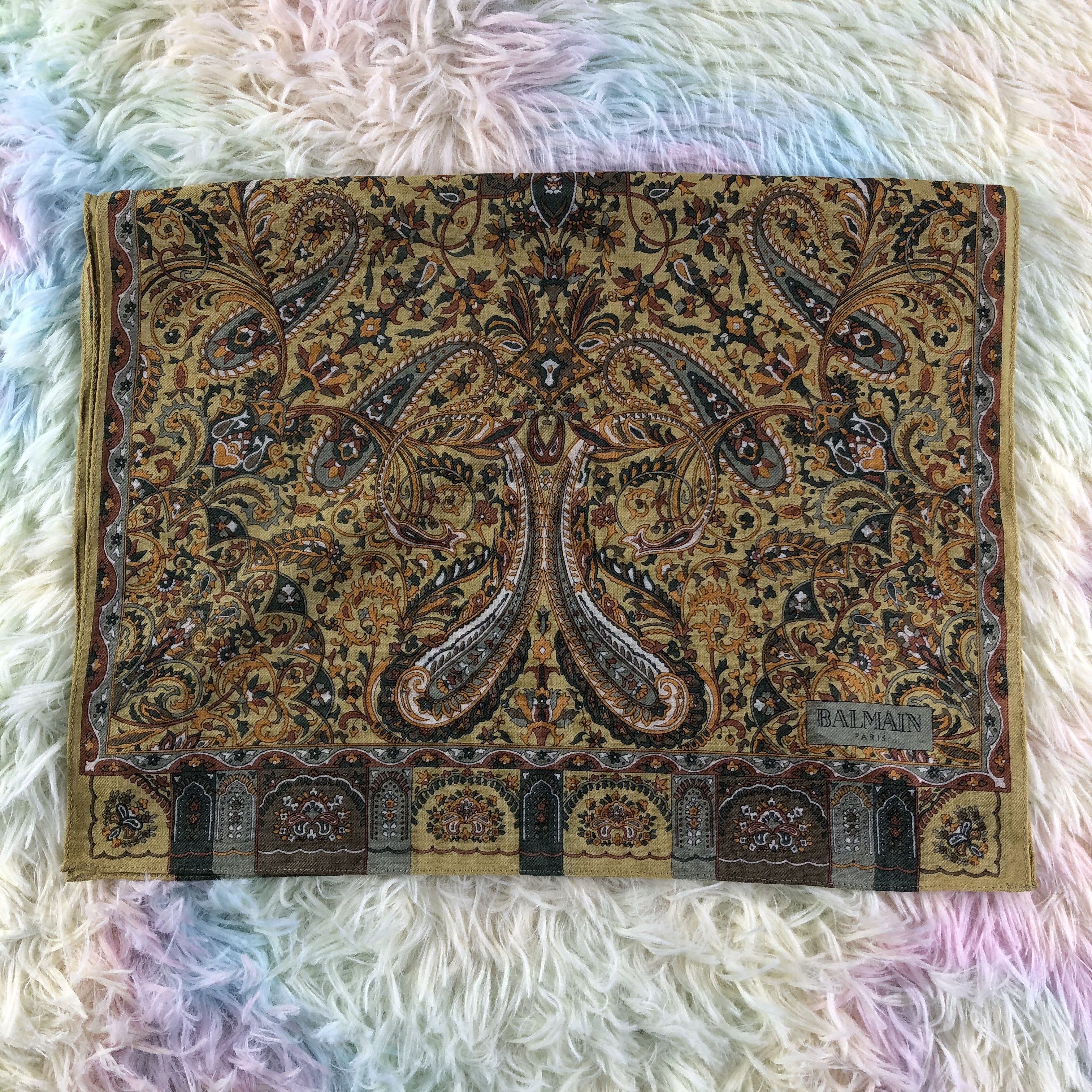 Vintage Balmain Scarf / Muffler / Neckwear - KM478 Size ONE SIZE - 2 Thumbnail