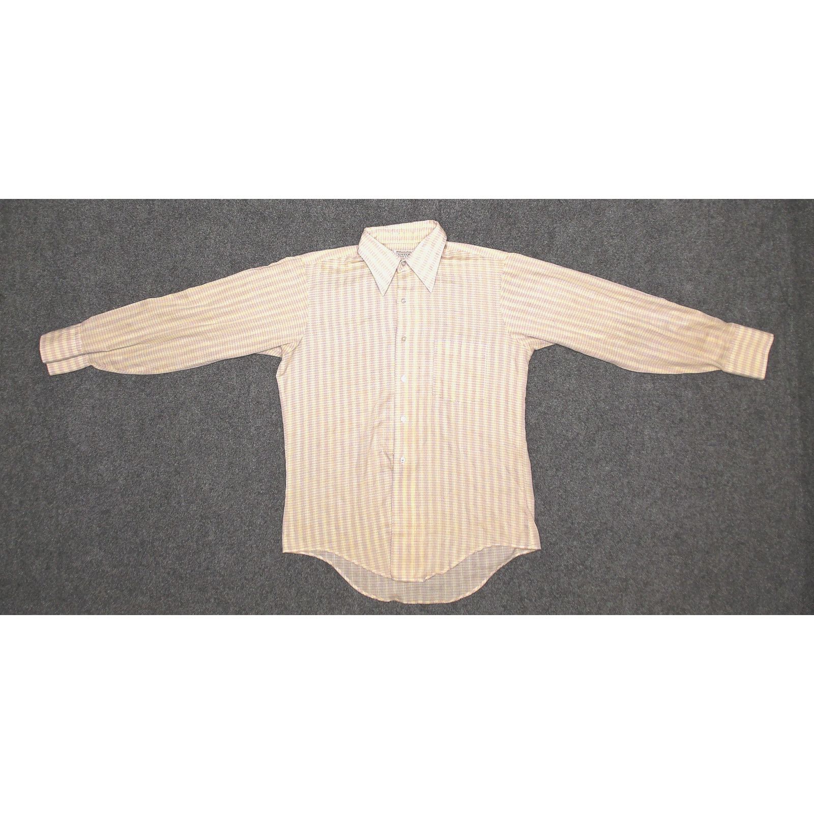 Vintage Vintage 70s Manhattan Custom Pastel Plaid V-Taper Shirt L Size US L / EU 52-54 / 3 - 6 Thumbnail