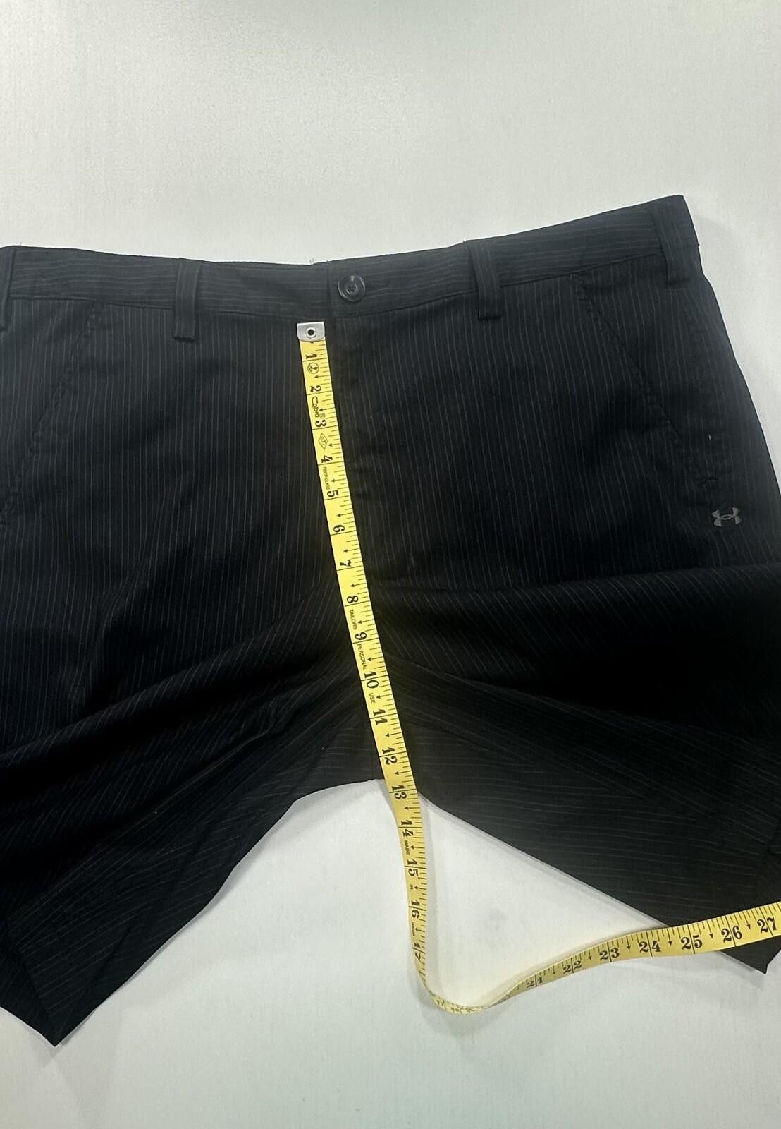Under Armour Under Armour Flat Front Pinstripe Chino Shorts Mens Black 38 Size US 38 / EU 54 - 4 Thumbnail