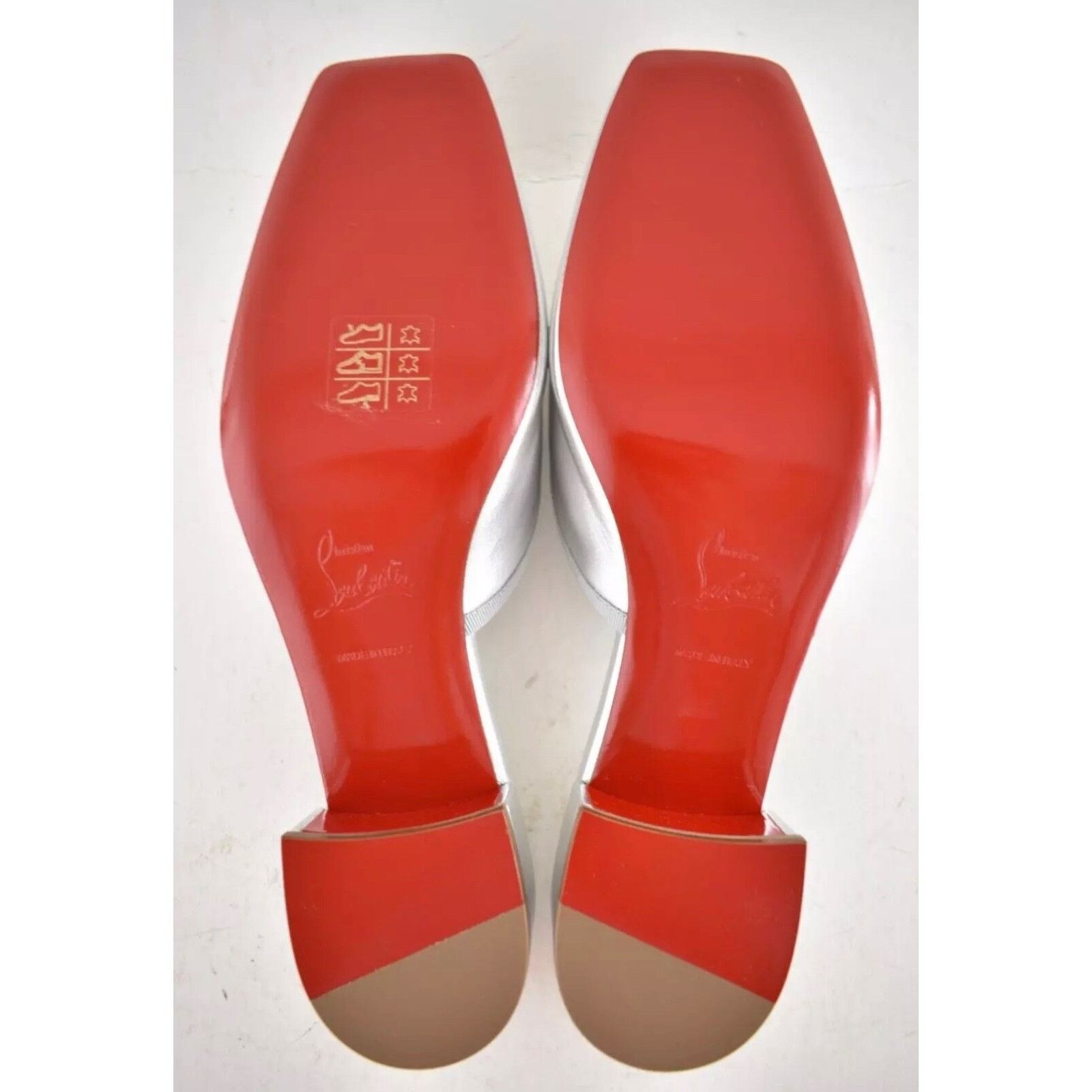Christian Louboutin Christian Louboutin Mimiflirt 30 Silver Ballet Ballerina Size US 10 / IT 40 - 18 Thumbnail