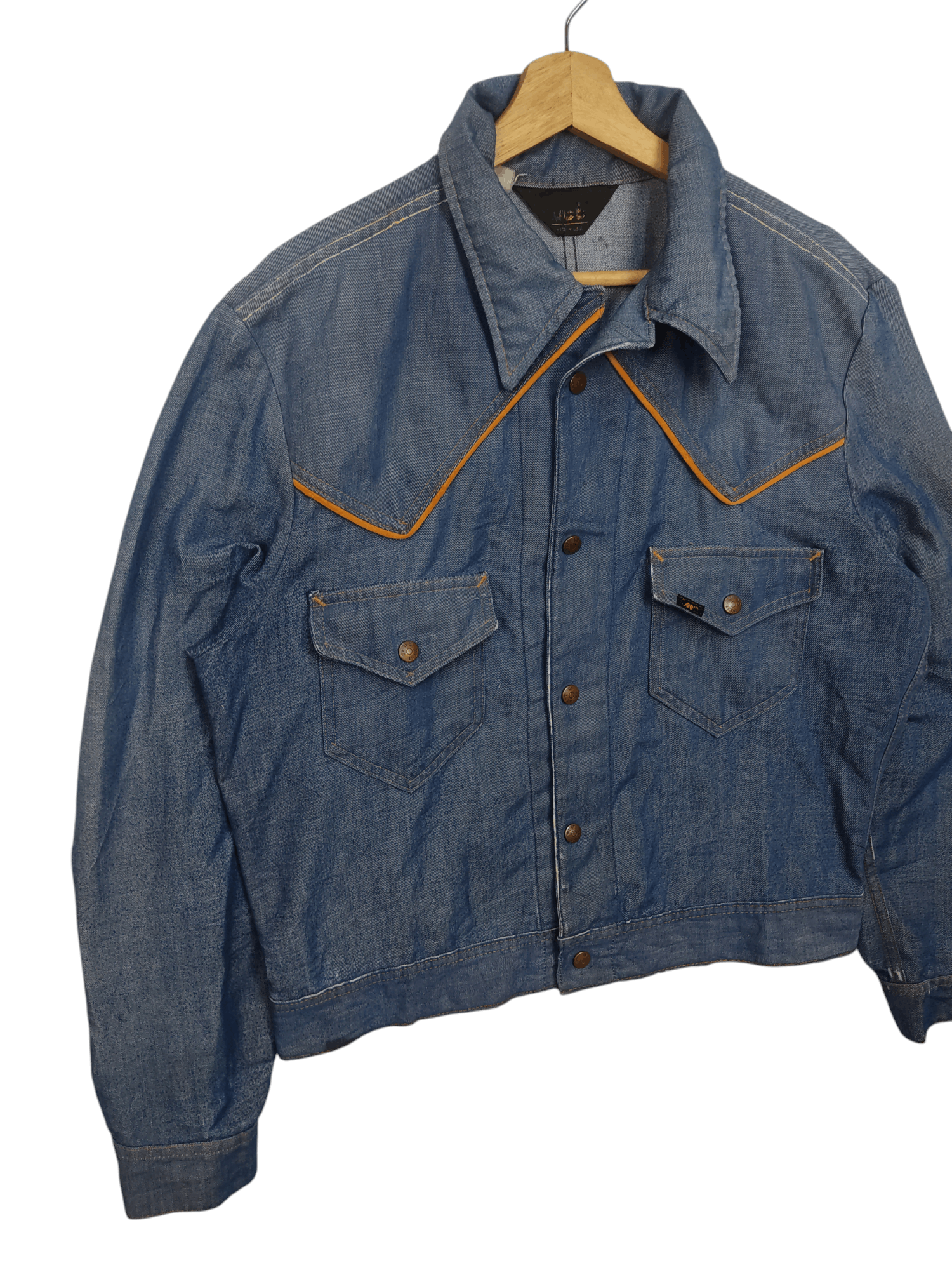 Lee × Vintage Vintage Distressed 70's Lee Western Denim jacket Size US XL / EU 56 / 4 - 3 Thumbnail