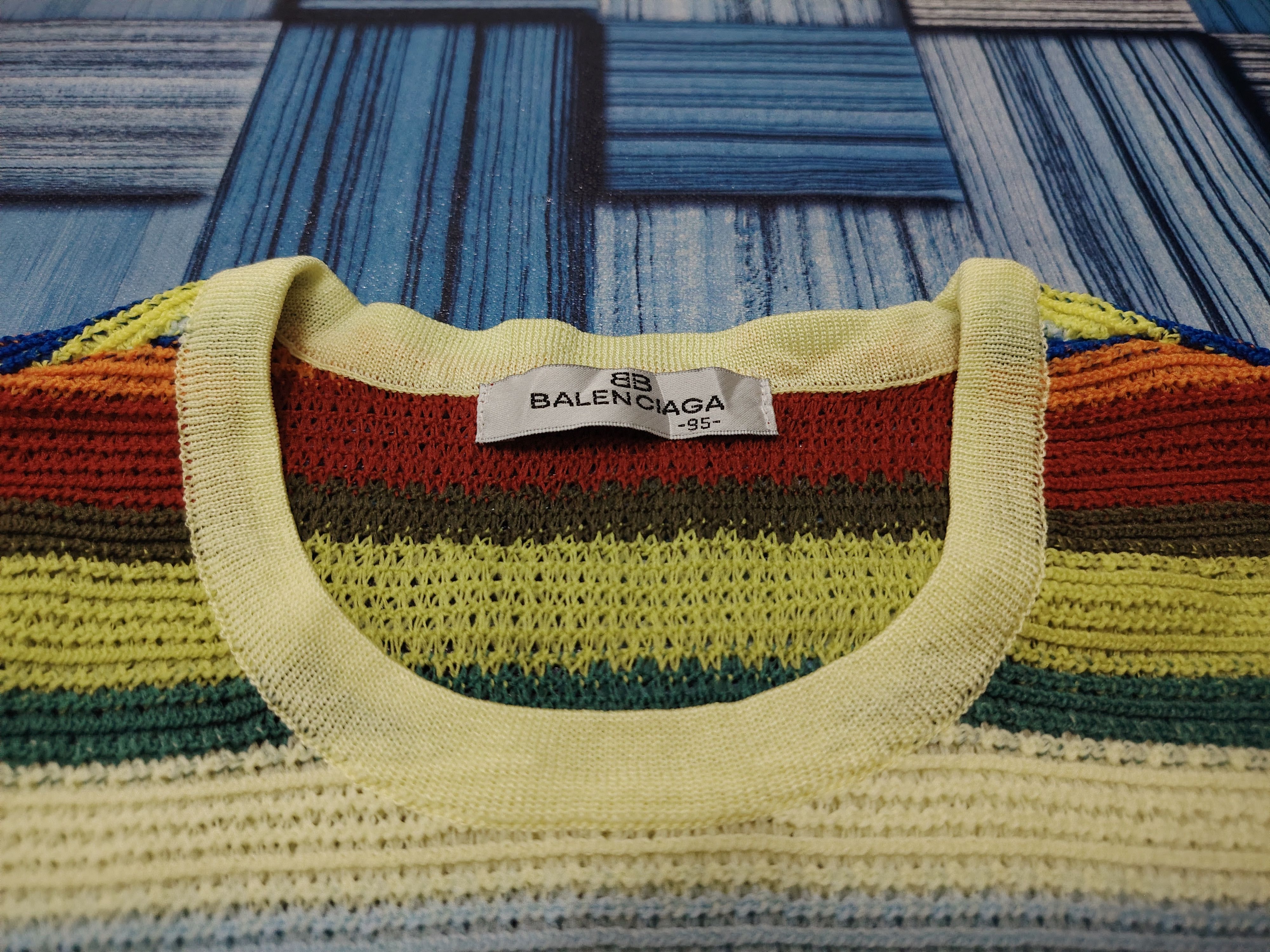 Balenciaga 💥RARE💥 Vintage balenciaga knitwear sleeveless Tank Tops Size US M / EU 48-50 / 2 - 7 Thumbnail