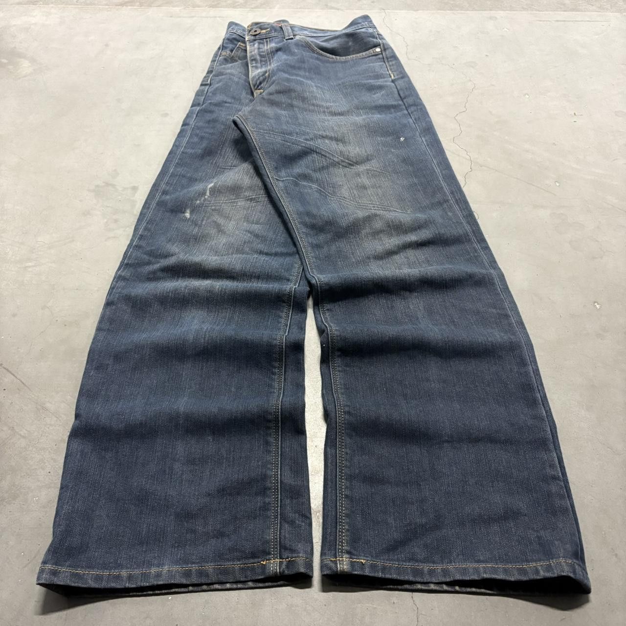 Vintage Crazy Vintage Y2K/2000s Baggy Skater Streetwear Style Dark Wash Denim Jeans! Size US 36 / EU 52 - 3 Thumbnail