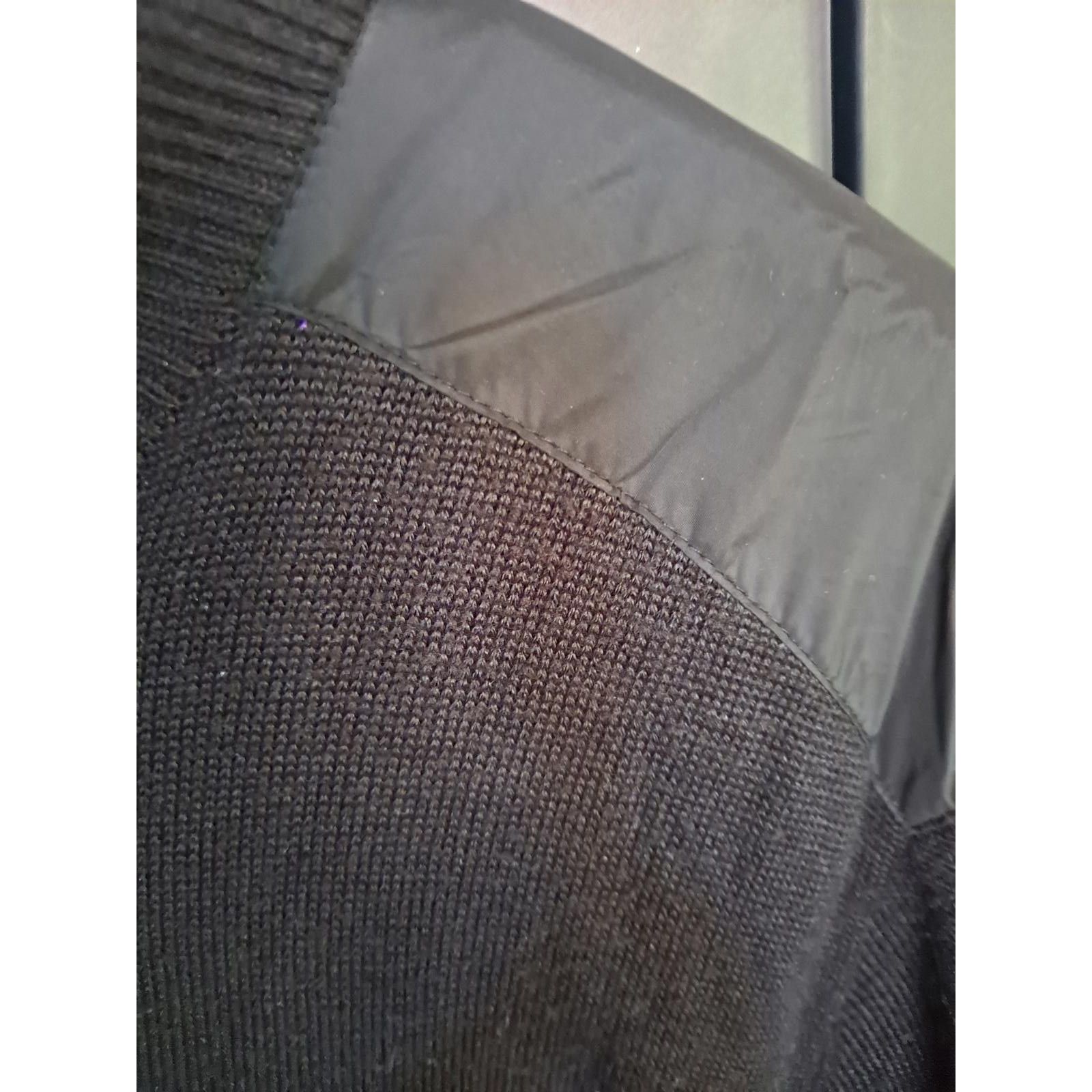 Michael Kors Michael Kors Black Zip Sweater with Front Pockets and Should Size US XL / EU 56 / 4 - 3 Thumbnail
