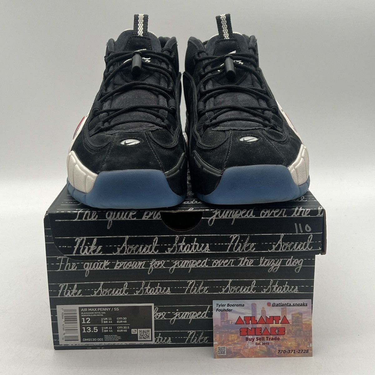 Nike Social status x air Penny 1 recess black Size US 12 / EU 45 - 2 Thumbnail