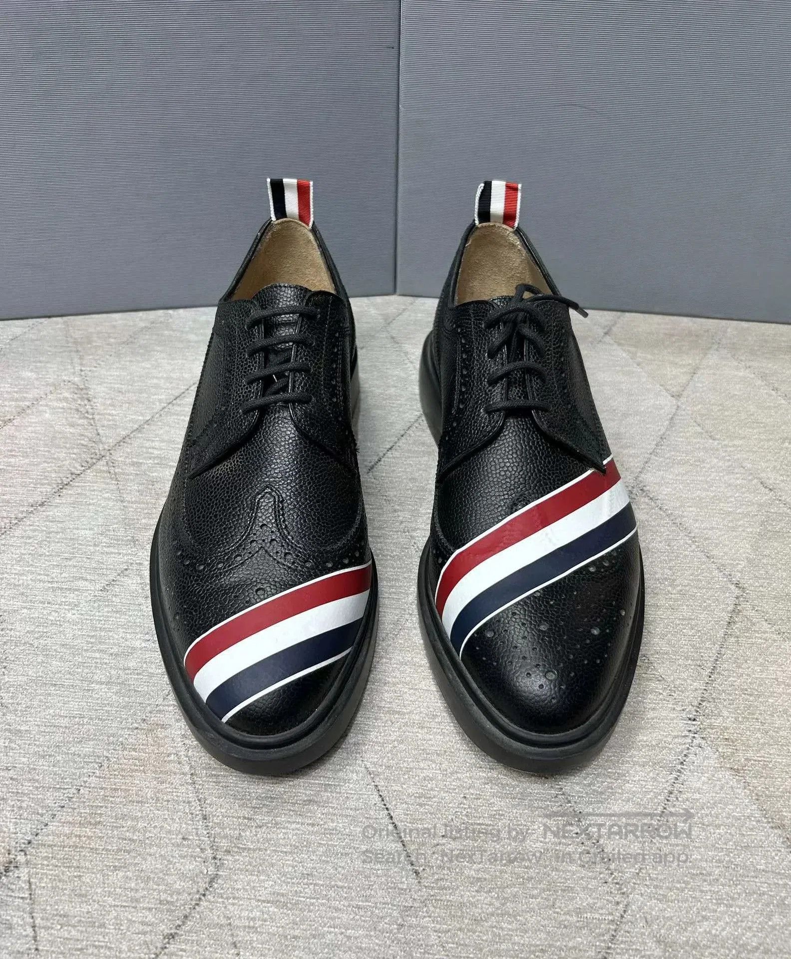 Thom Browne Thom Browne Three-Stripe Brogue Shoes. Size US 9 / EU 42 - 2 Thumbnail
