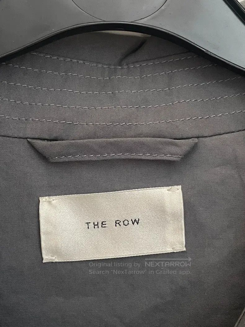 The Row The Row Double-Breasted Smoky Gray Showpiece Trench Coat Size S / US 4 / IT 40 - 7 Thumbnail