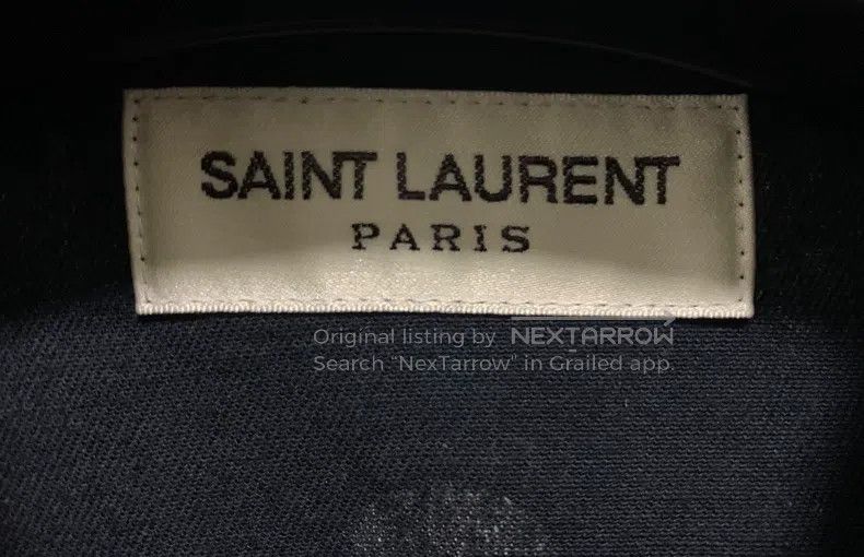 Saint Laurent Paris Saint Laurent Paris Double Pocket Cat-Eye扣Button Black and Size US S / EU 44-46 / 1 - 3 Thumbnail