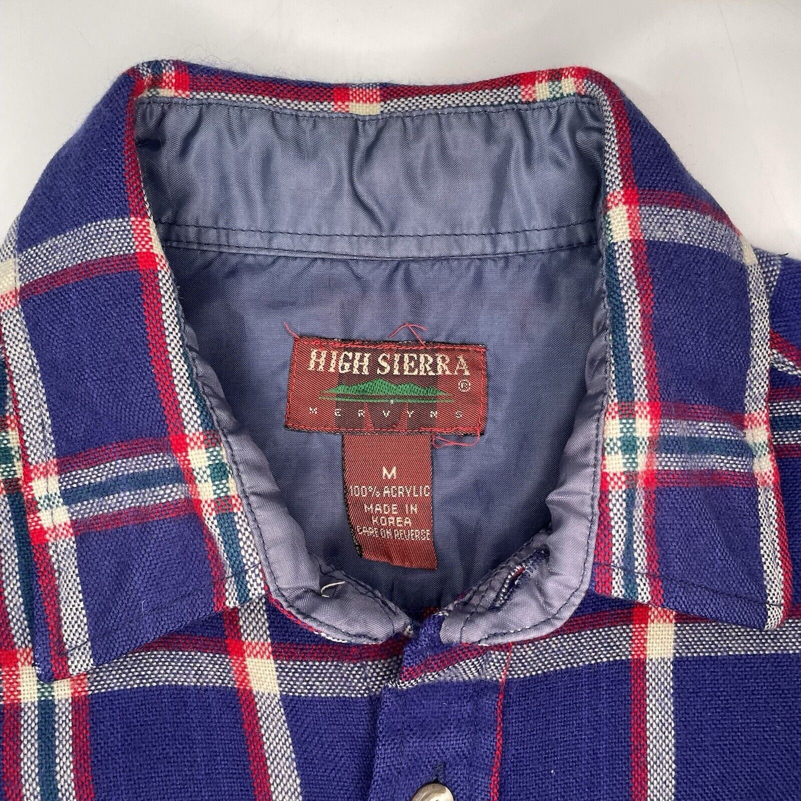 High Sierra VTG High Sierra Flannel Plaid Shirt Red White Blue Check M Size US M / EU 48-50 / 2 - 4 Thumbnail