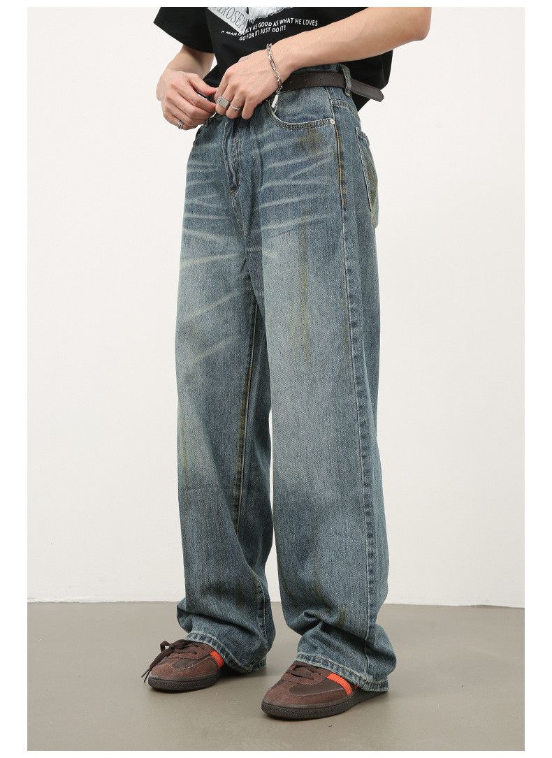 Japanese Brand × Vintage American retro men's street loose casual distressed jeans Size US 32 / EU 48 - 3 Thumbnail