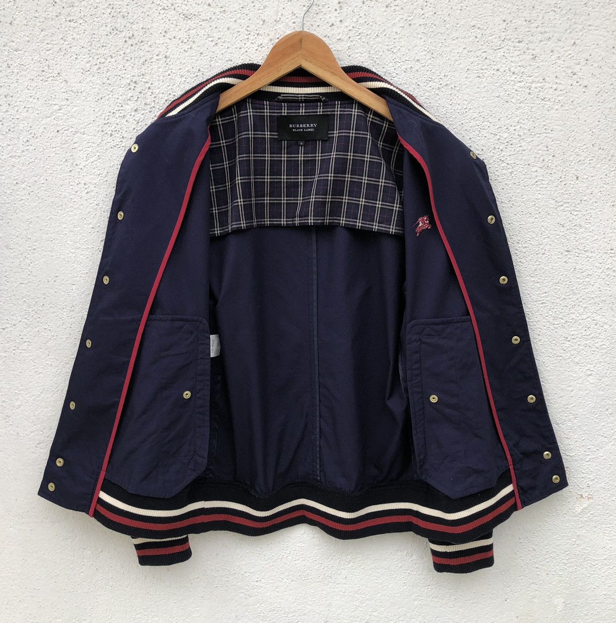 Burberry Burberry Black Label Cotton Gold Button Varsity Jacket Size US M / EU 48-50 / 2 - 4 Thumbnail
