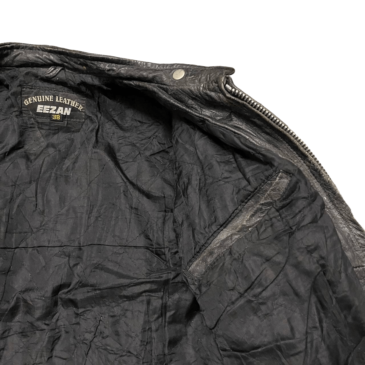 Genuine Leather Vintage Eezan Rider Motorcycle Genuine Leather Jacket Size US M / EU 48-50 / 2 - 13 Thumbnail