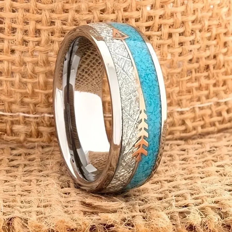 Jewelry Arrow Meteorites Turquoise Rings Size ONE SIZE - 2 Thumbnail