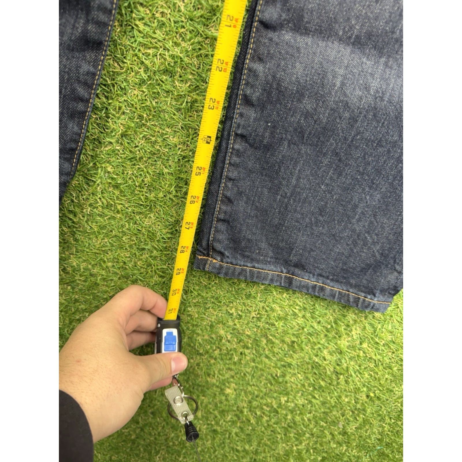 Lucky Brand Lucky Brand Jeans Men 38x30 Blue 221 Original Straight Fit Denim Jeans Regular Waist 38 Inseam 30 Solid Dark Blue Mens Jeans Size US 38 / EU 54 - 6 Thumbnail