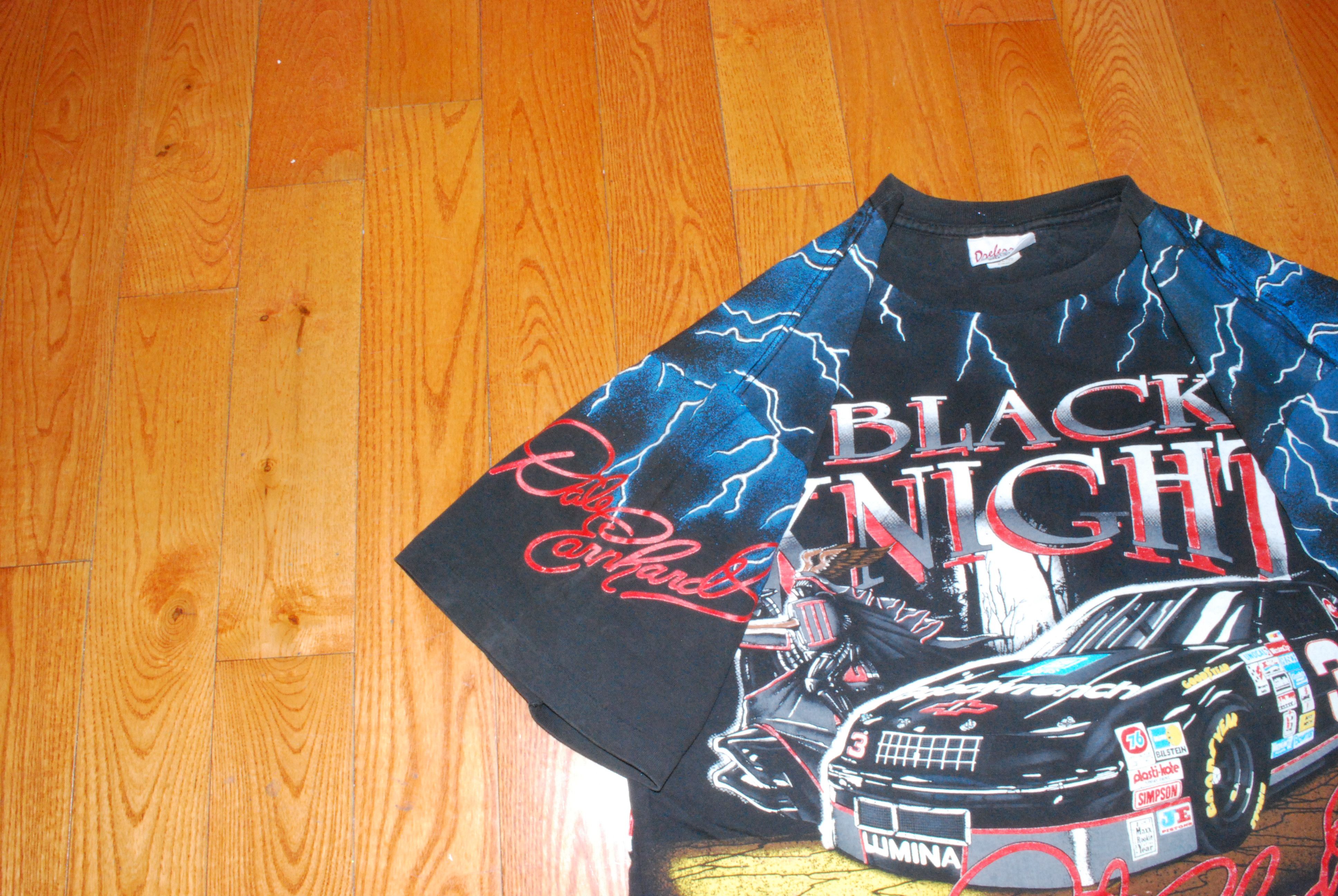 NASCAR Vintage 90's Dale Earnhardt The Black Knight T-shirt Size US XL / EU 56 / 4 - 4 Thumbnail