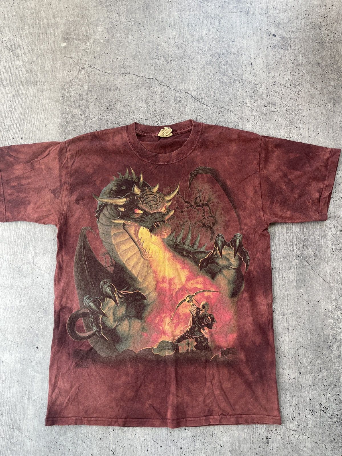 The Mountain × Vintage VINTAGE Y2K THE MOUNTAIN RARE DRAGON AOP T SHIRT Size US M / EU 48-50 / 2 - 2 Thumbnail