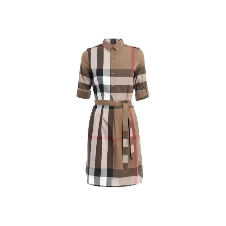 Burberry Burberry Color Block Short Sleeve Dress 0079 Size M / US 6-8 / IT 42-44 - 1 Thumbnail