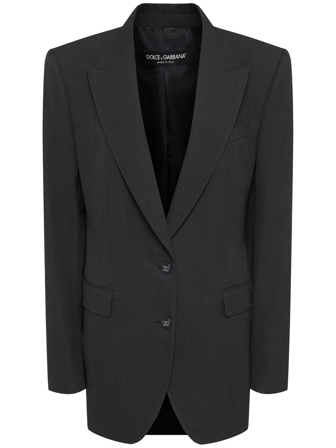 Dolce & Gabbana DOLCE&GABBANA Gray Wool Single Breasted Blazer New Auth Size L / US 10 / IT 46 - 5 Thumbnail
