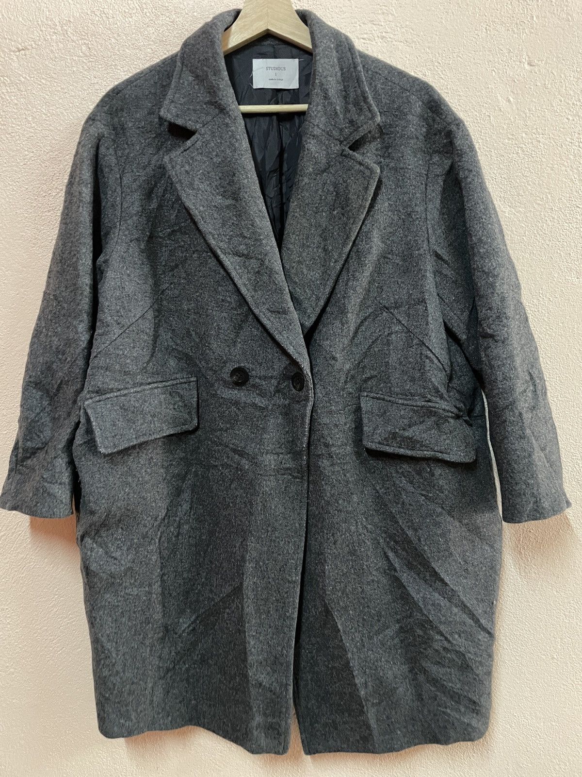 STUDIOUS Studious Japan Trench coat American winter Military WWII Size US L / EU 52-54 / 3 - 3 Thumbnail