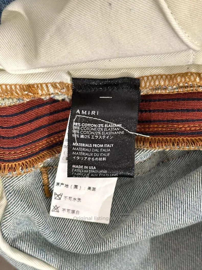Amiri Amiri Distressed Washed Blue Denim Long Pants Size US 29 - 8 Thumbnail