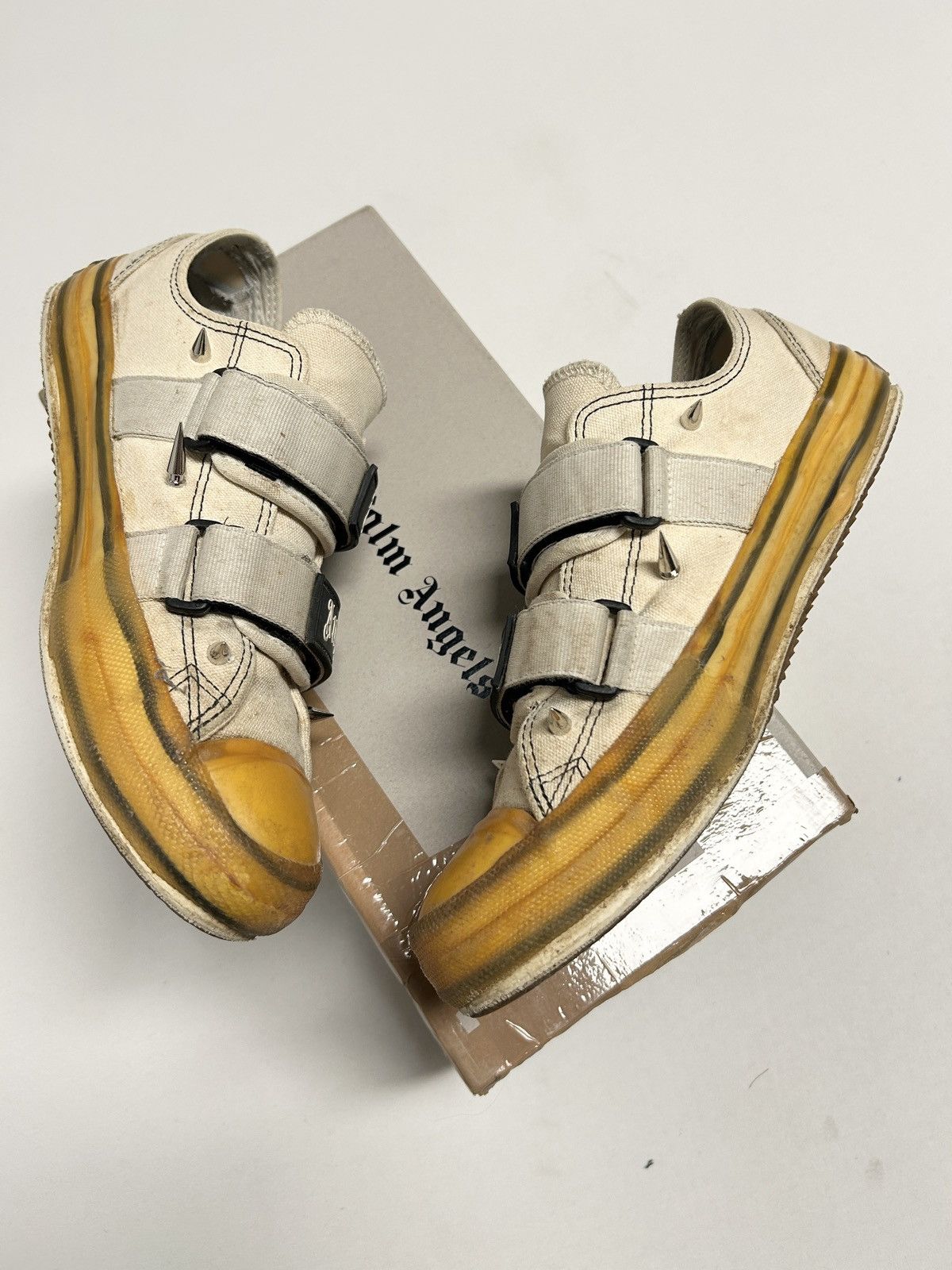 Palm Angels 2018 Spiked Velcro Low Top Sneakers Size US 8 / EU 41 - 4 Thumbnail