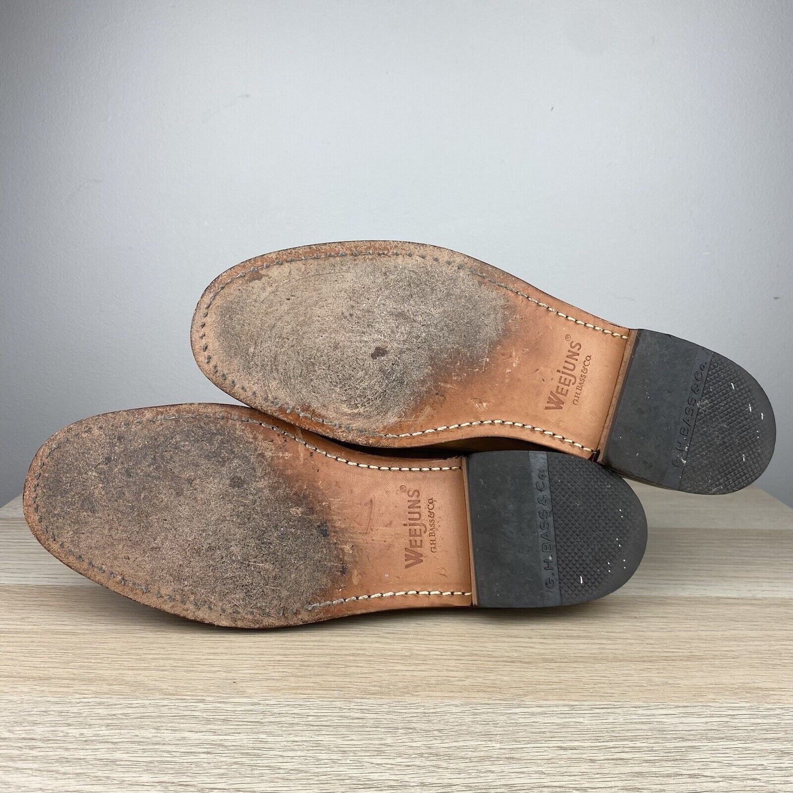 G.H. Bass & Co. GH Bass Mens 11.5D Weejuns Soft Suede Penny Loafers Heritage Size US 11.5 / EU 44-45 - 7 Thumbnail