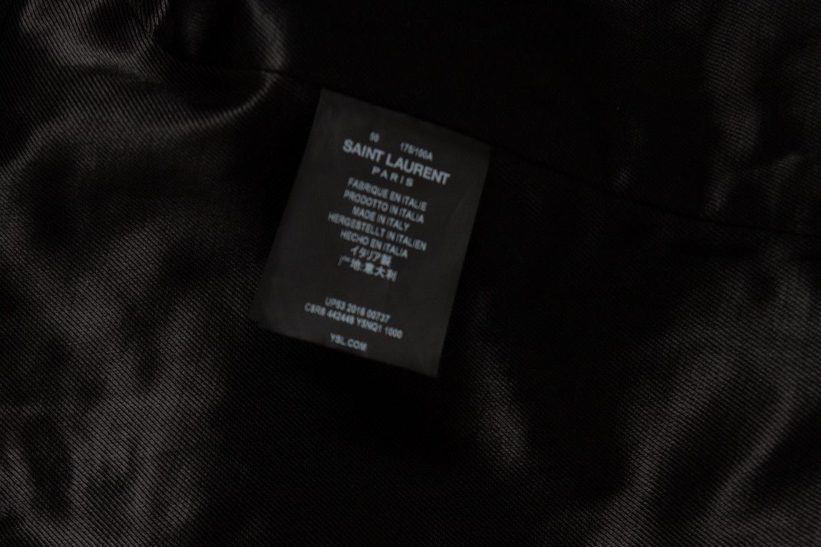 Saint Laurent Paris Saint Laurent, 2016 black leather biker Size US L / EU 52-54 / 3 - 5 Thumbnail