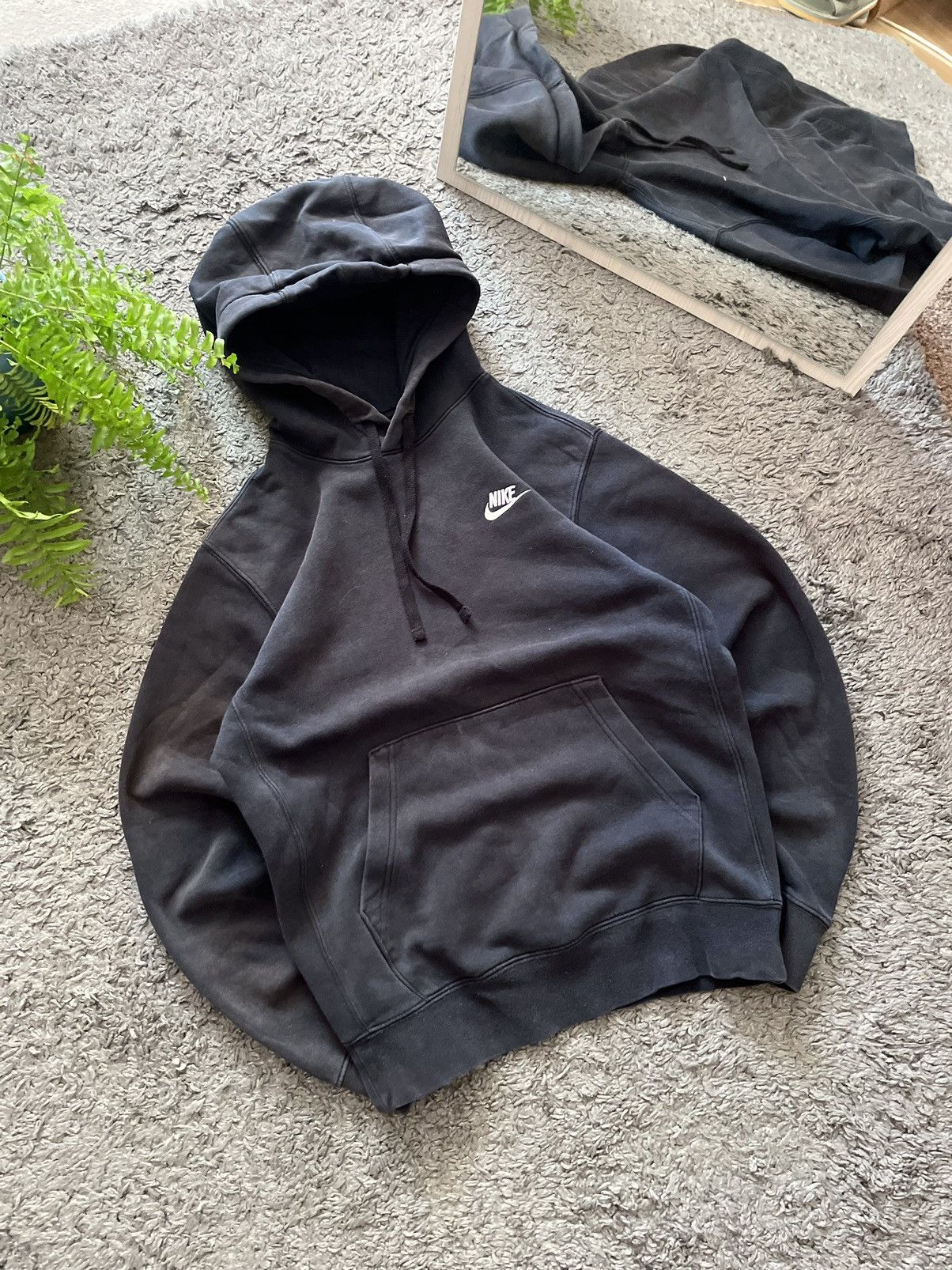Nike × Vintage Nike Hoodie Streetwear Basic Logo Swoosh Vintage Size US S / EU 44-46 / 1 - 2 Thumbnail