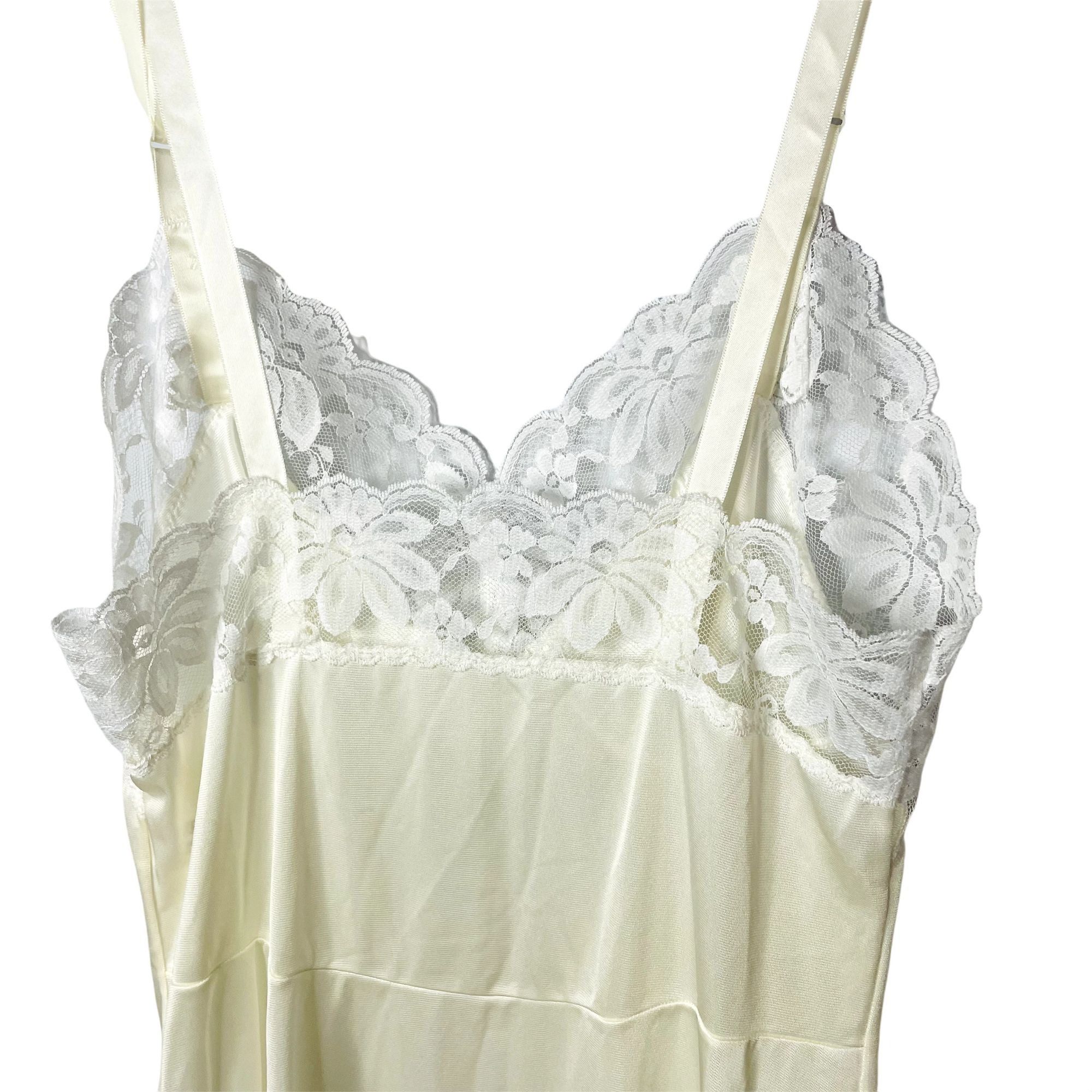 Other Womens Lorraine White Full Slip Underskirt Adjustable Straps Size ONE SIZE - 5 Thumbnail