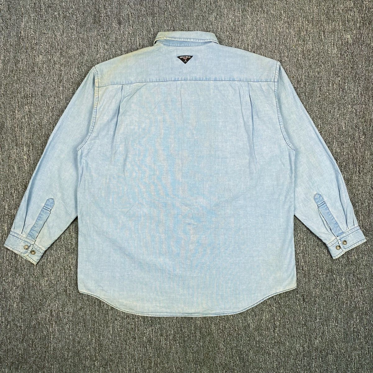 Japanese Brand Uncle Dolce Denim Distressed Shirt Size US XL / EU 56 / 4 - 11 Thumbnail