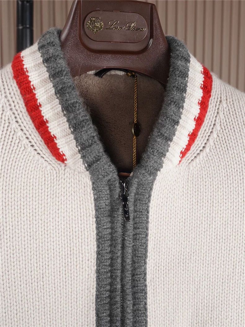 Loro Piana LORO PIANA LP baseball knit jacket Size US L / EU 52-54 / 3 - 7 Thumbnail